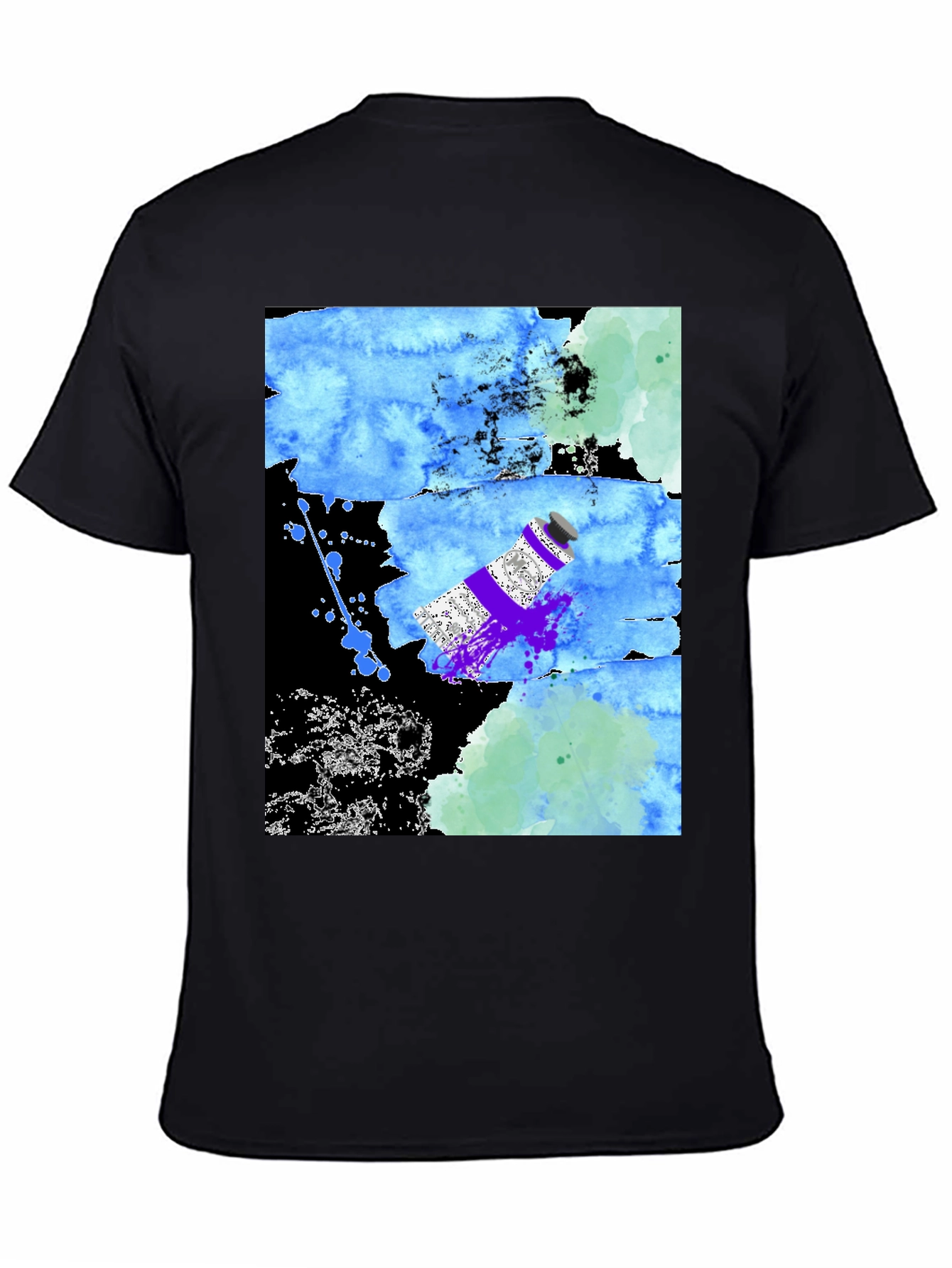 Abstract Art T-Shirt: Paint Tube Splash