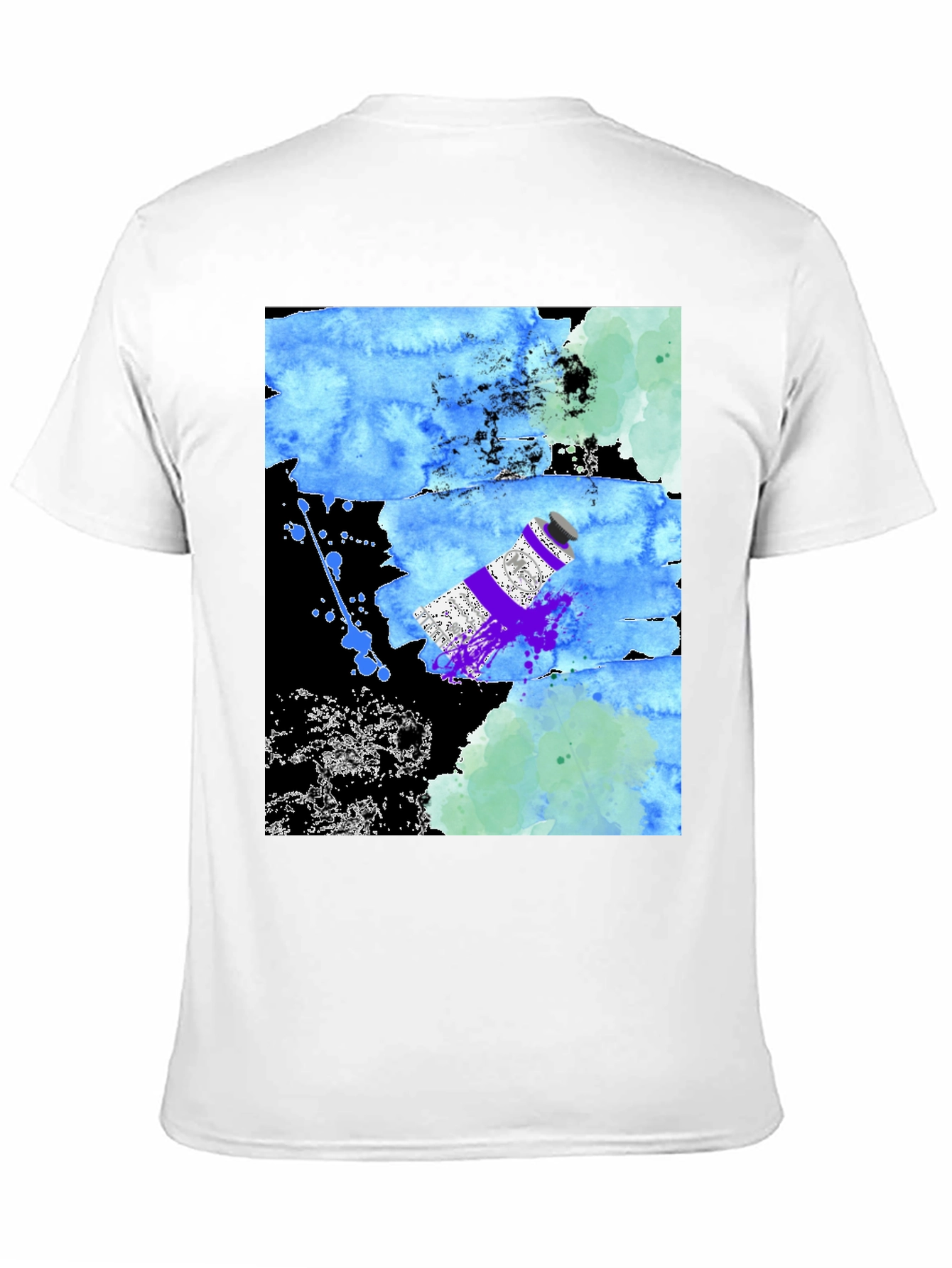 Abstract Art T-Shirt: Paint Tube Splash