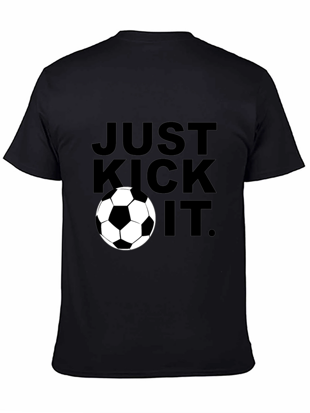 Just Kick It Graphic Tee - Soccer Ball Design
