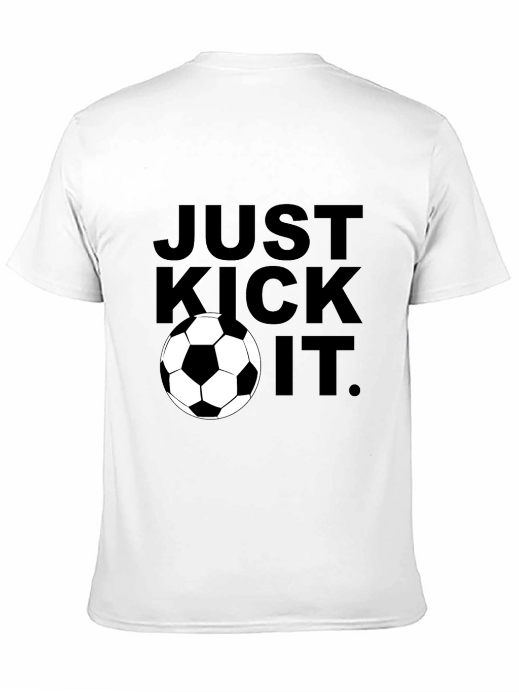 Just Kick It Graphic Tee - Soccer Ball Design