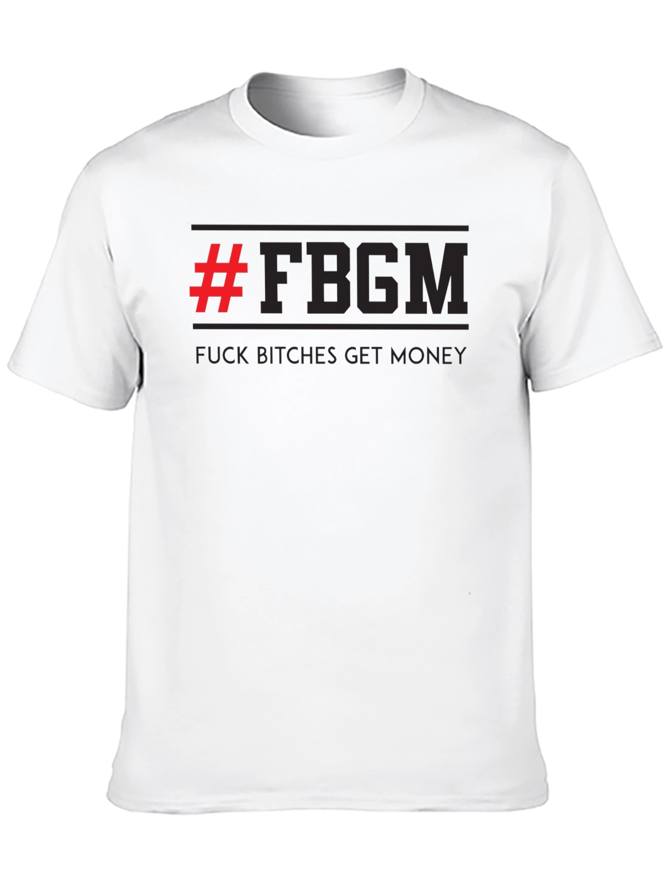 F*ck B*tches Get Money Black Graphic Tee