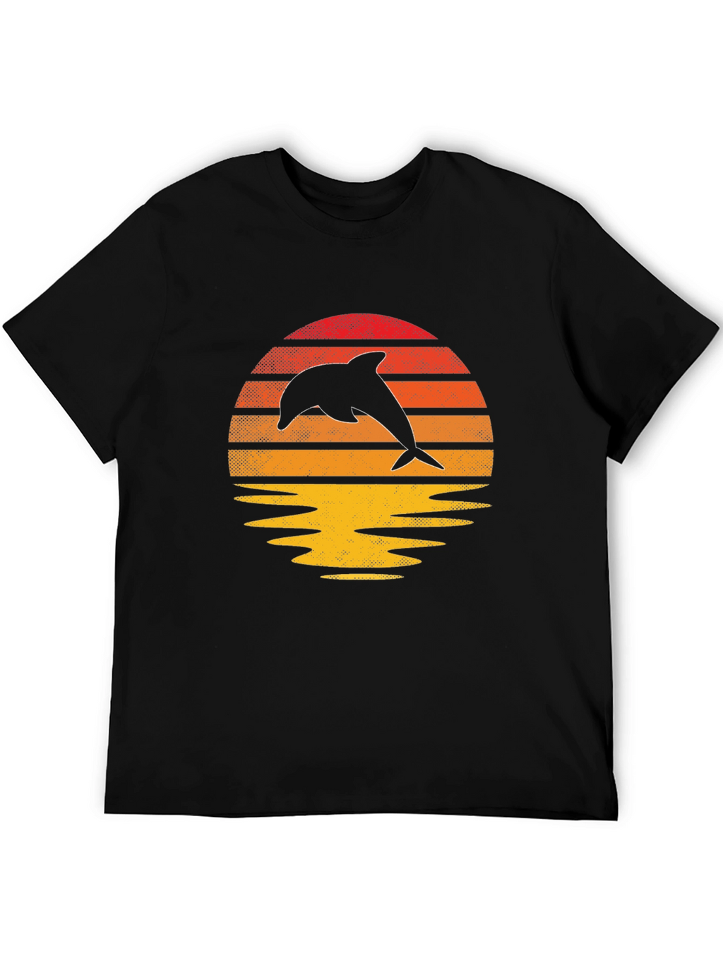 Retro Dolphin Sunset Graphic Tee