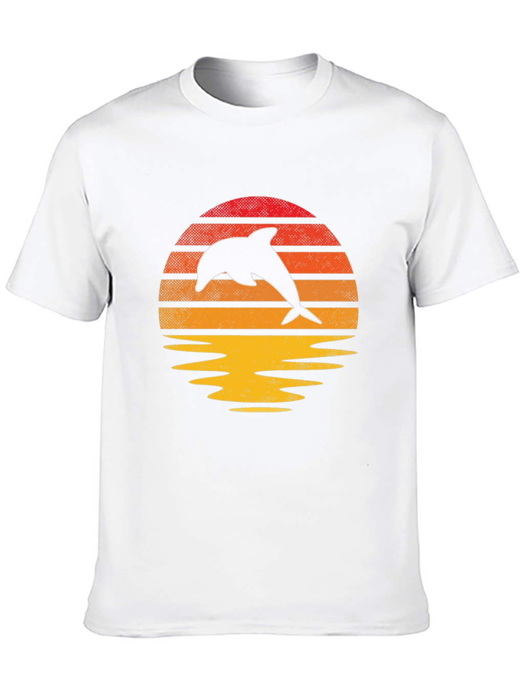 Retro Dolphin Sunset Graphic Tee