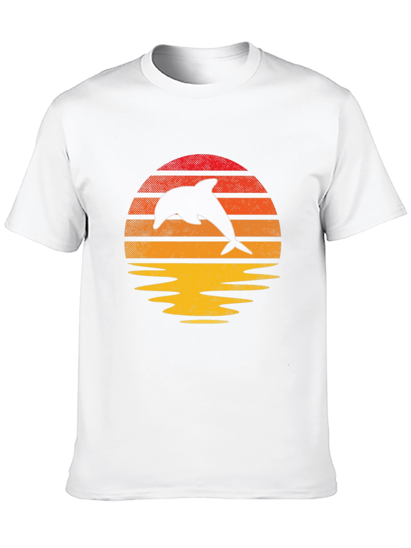 Retro Dolphin Sunset Graphic Tee