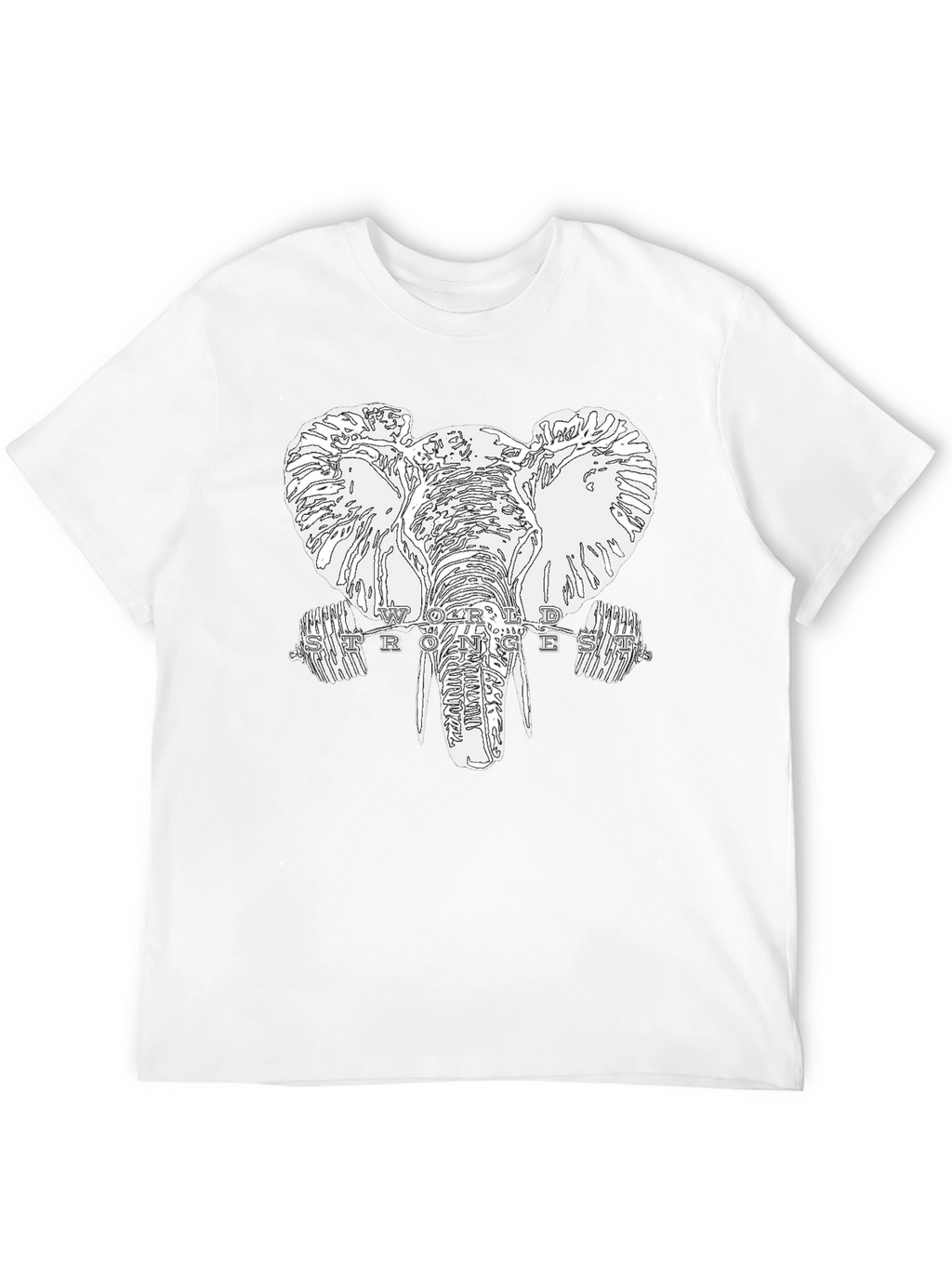 Elephant Strongest T-Shirt - Black Graphic Tee