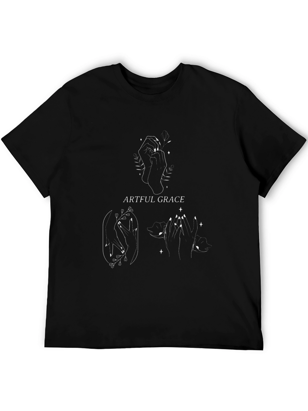 Artful Grace Black Graphic Tee