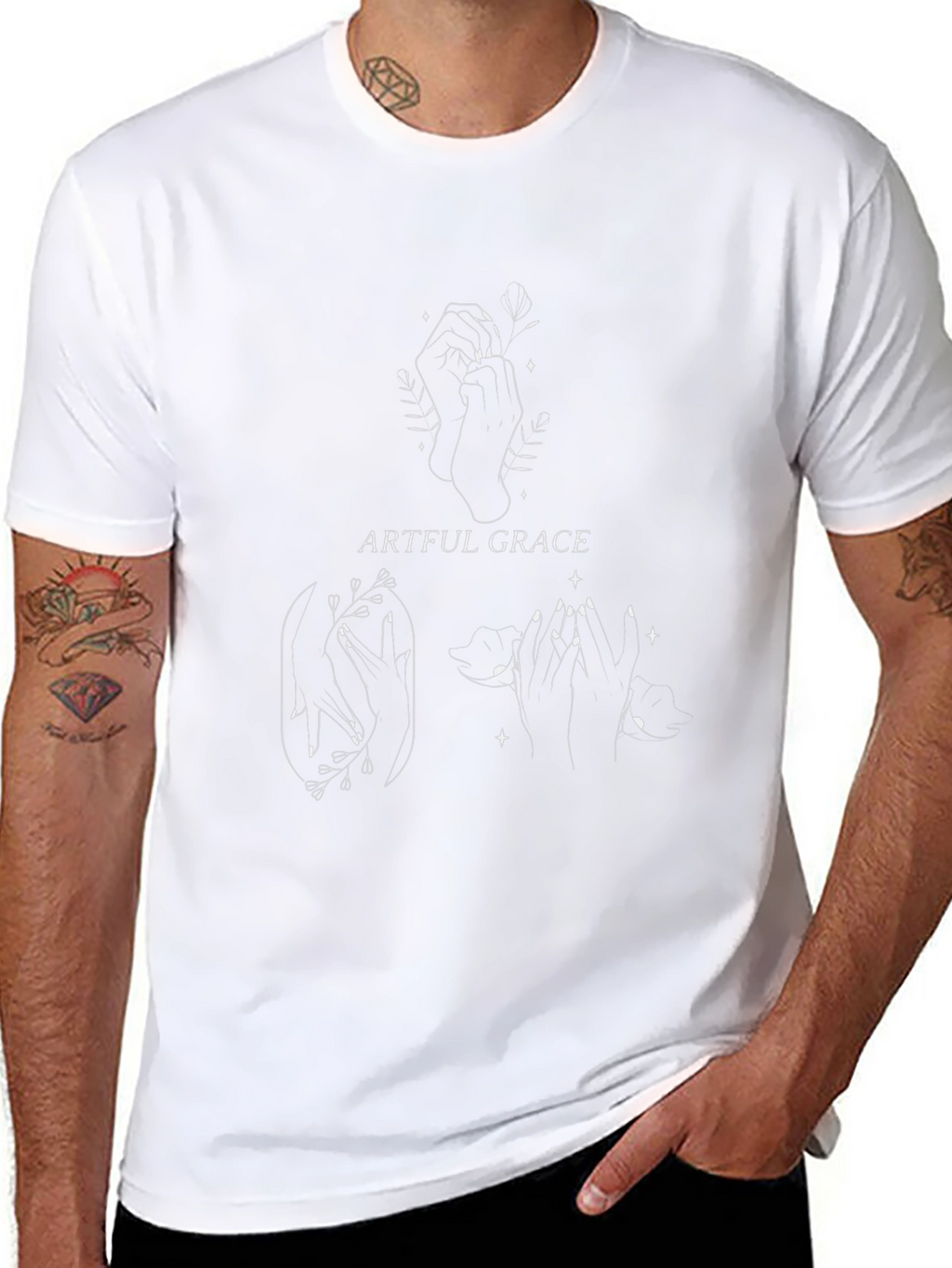 Artful Grace Black Graphic Tee