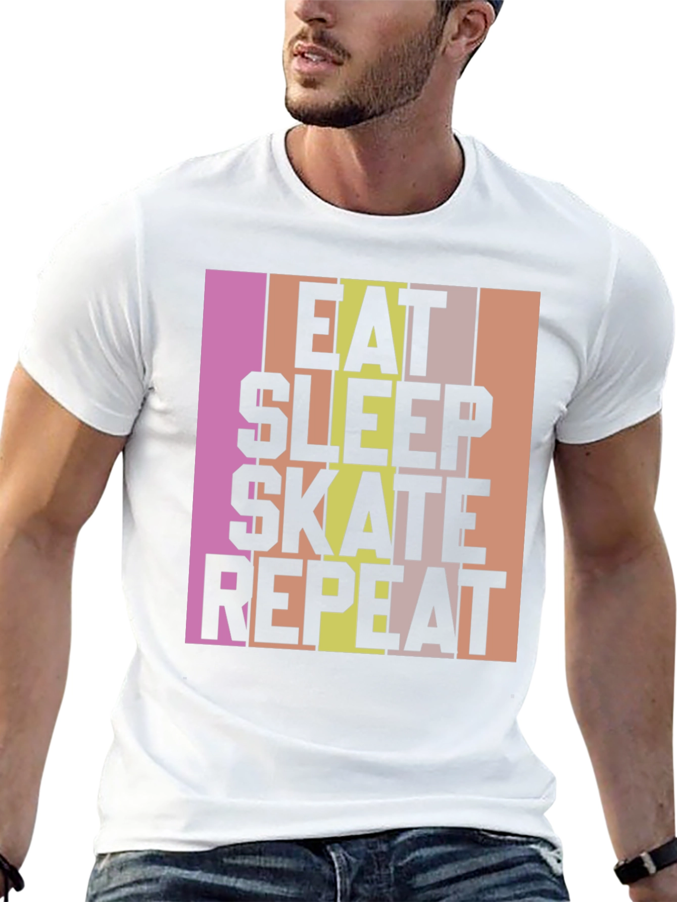 Eat Sleep Skate Repeat Graphic T-Shirt