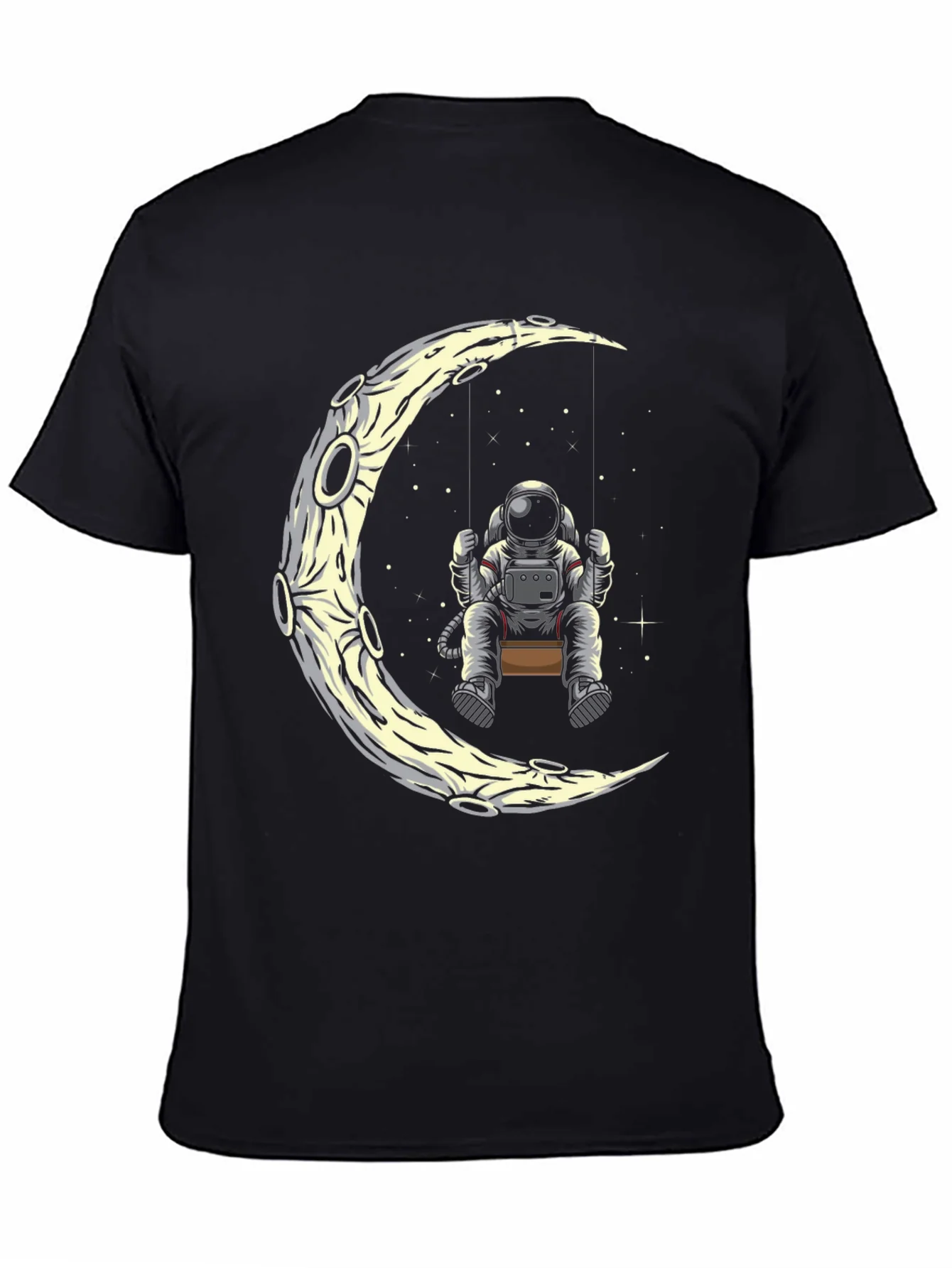 Astronaut Moon Swing Graphic Tee - Black