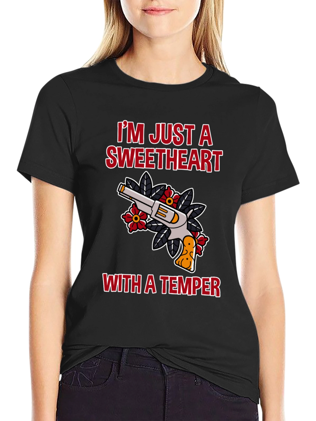 Sweetheart Temper Gun Graphic Tee