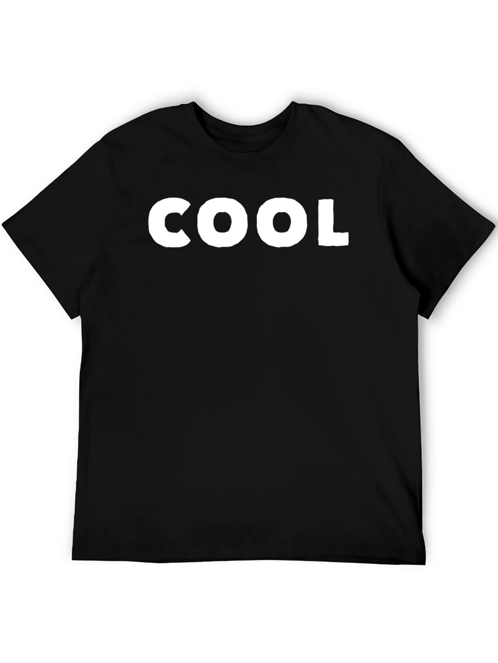 Cool Graphic Tee - Black Cotton Blend Casual Shirt