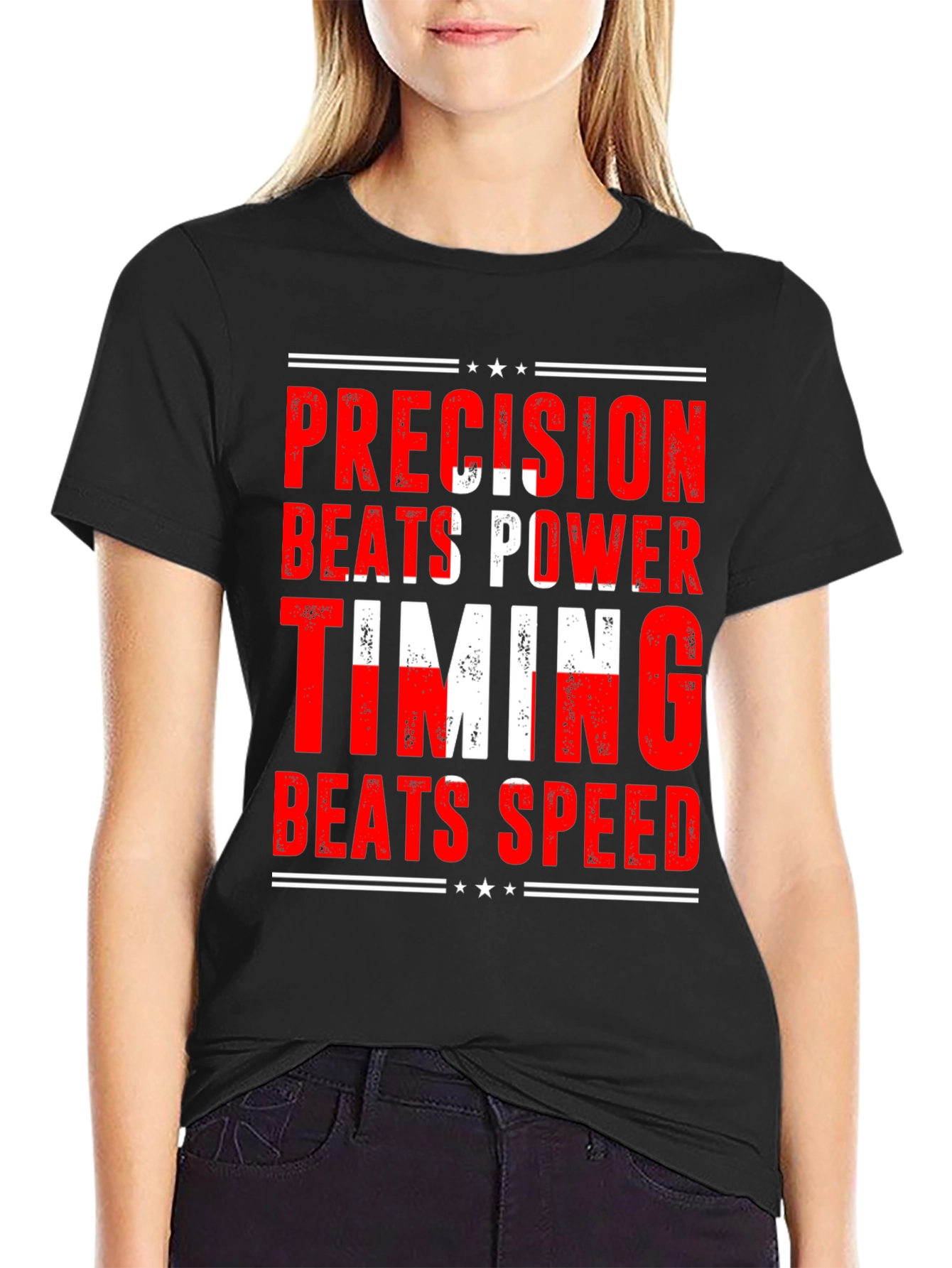 Precision Beats Power Graphic Tee