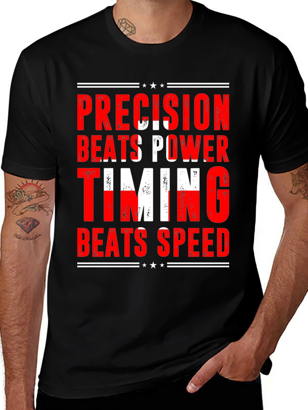 Precision Beats Power Graphic Tee