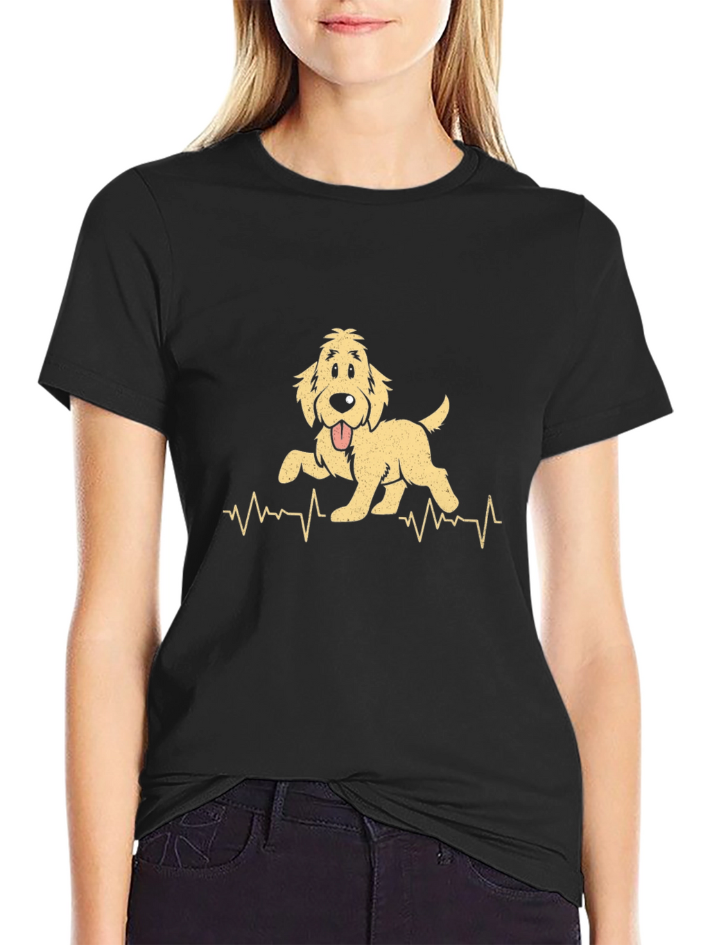 Dog Heartbeat T-Shirt - Cute Pet Lover Tee