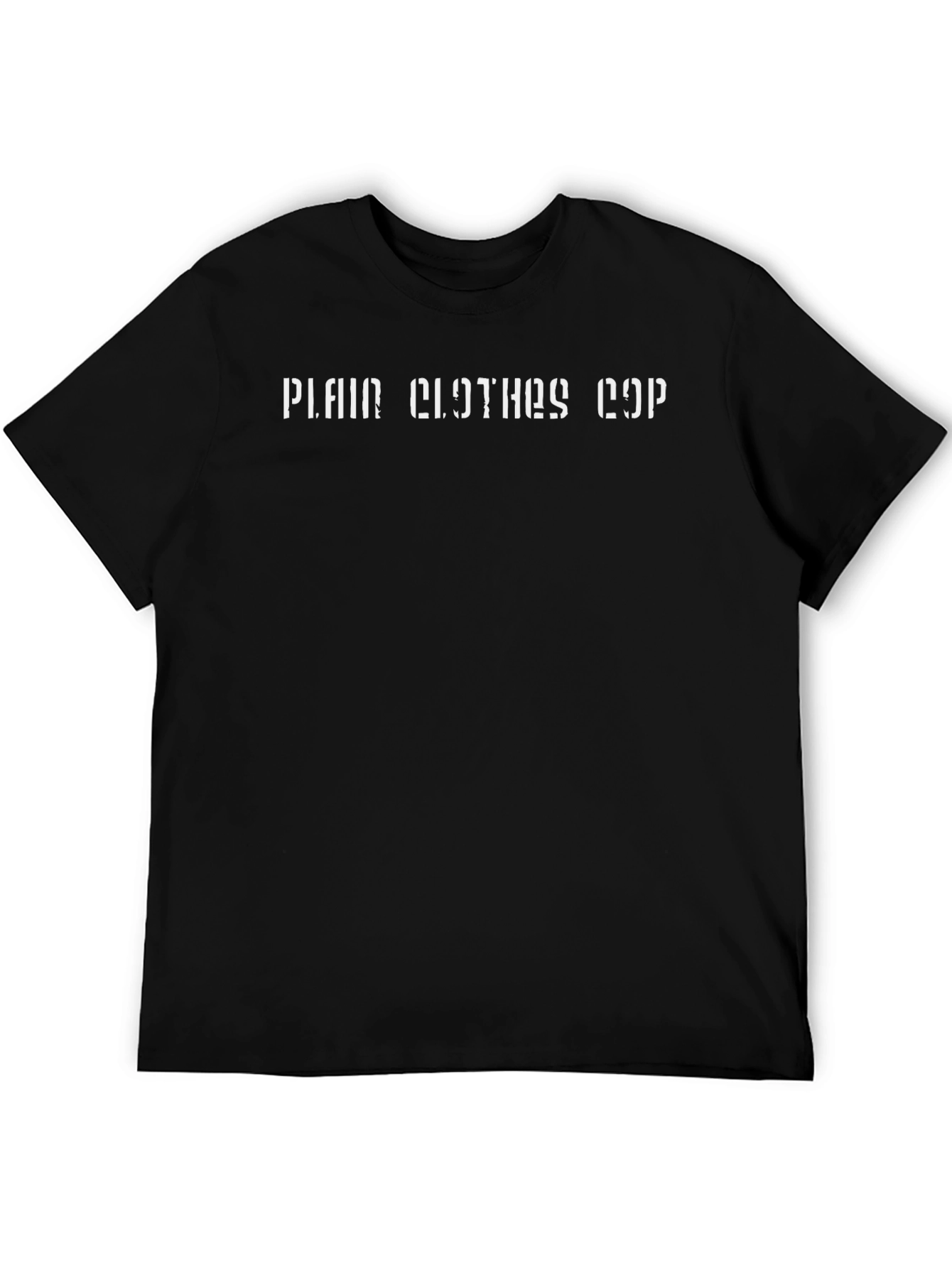Plain Clothes Cop Graphic T-Shirt - Black