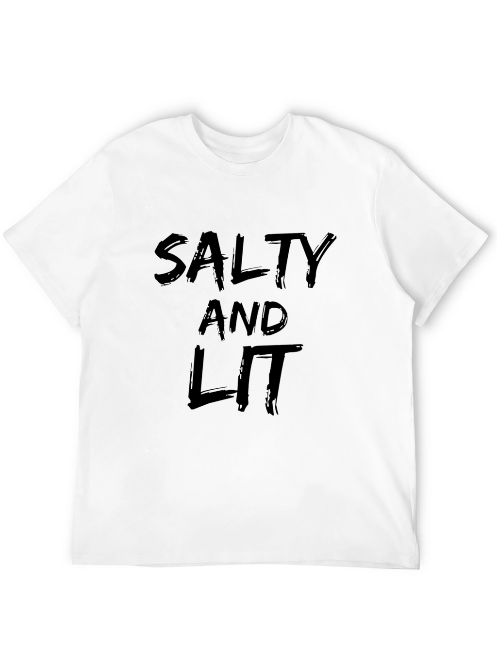 Salty and Lit Black Graphic Tee