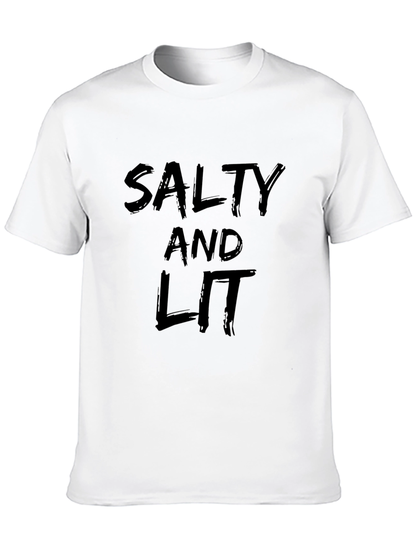 Salty and Lit Black Graphic Tee