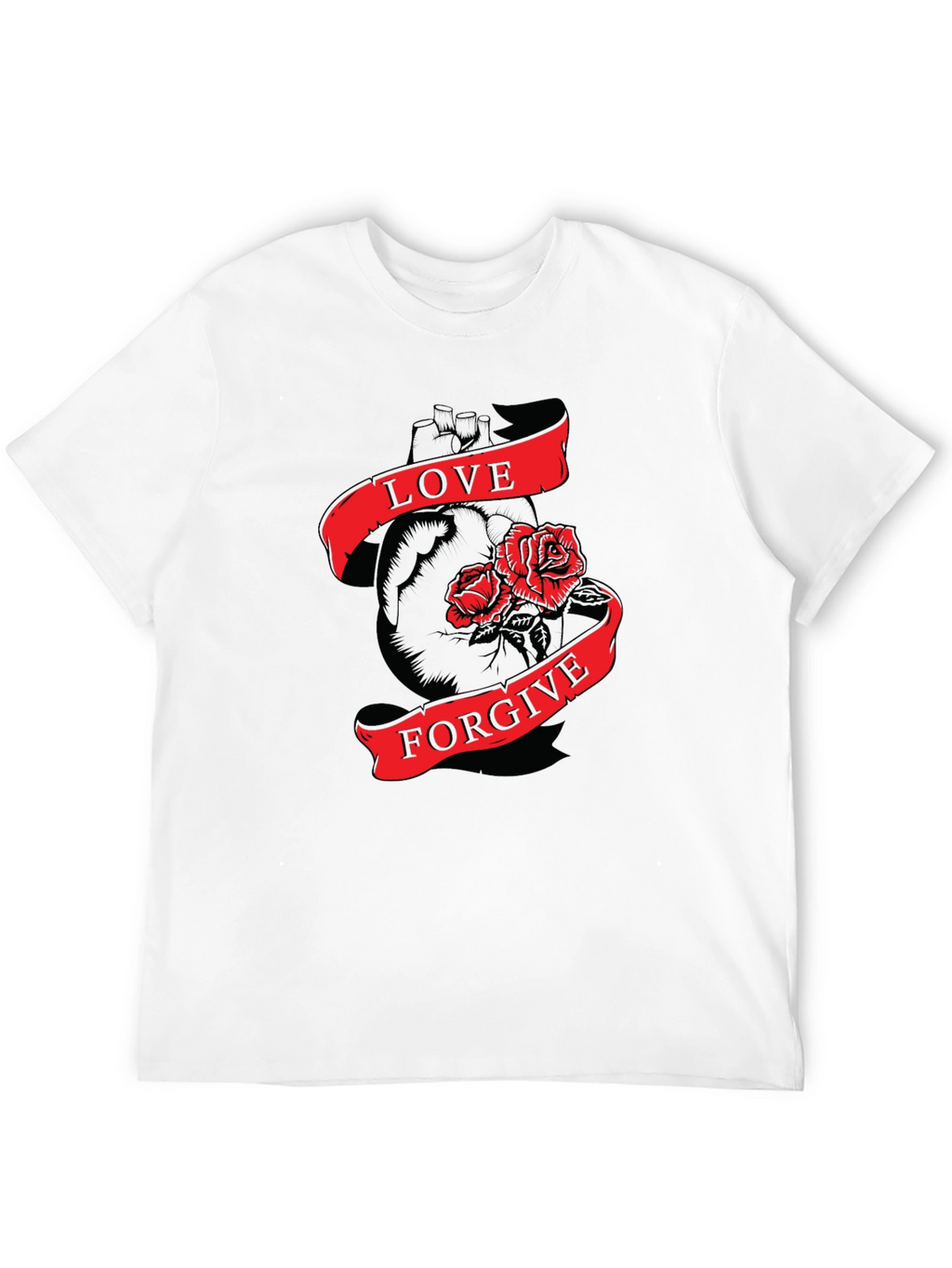 Love & Forgive Black Graphic Tee