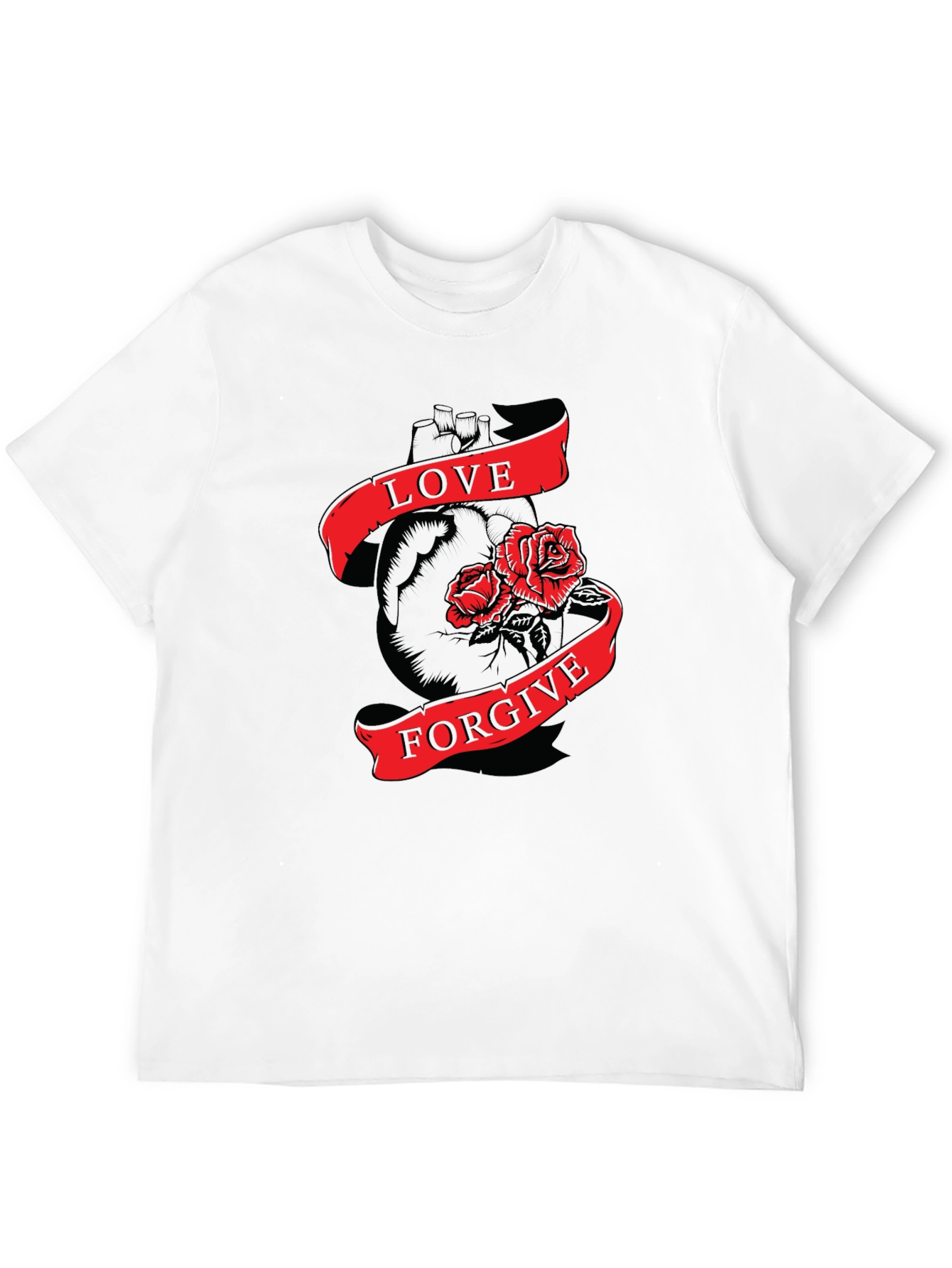 Love & Forgive Black Graphic Tee