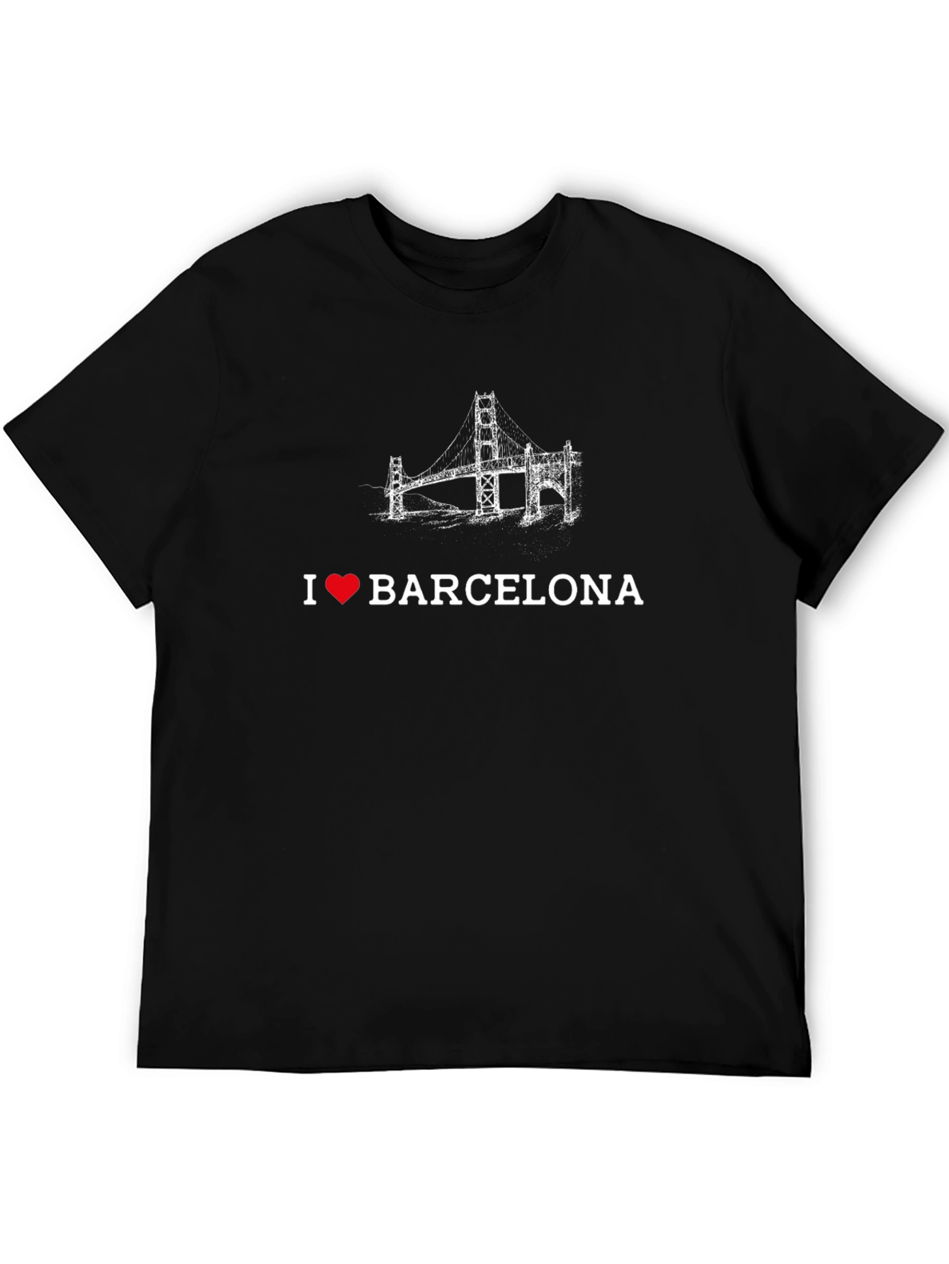 I Love Barcelona Black T-Shirt