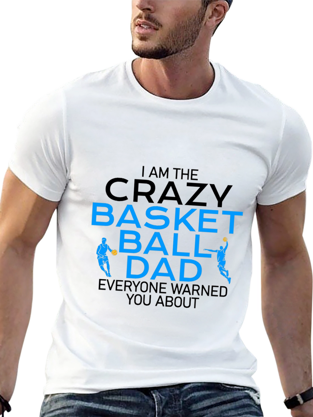 Crazy Basketball Dad Graphic T-Shirt