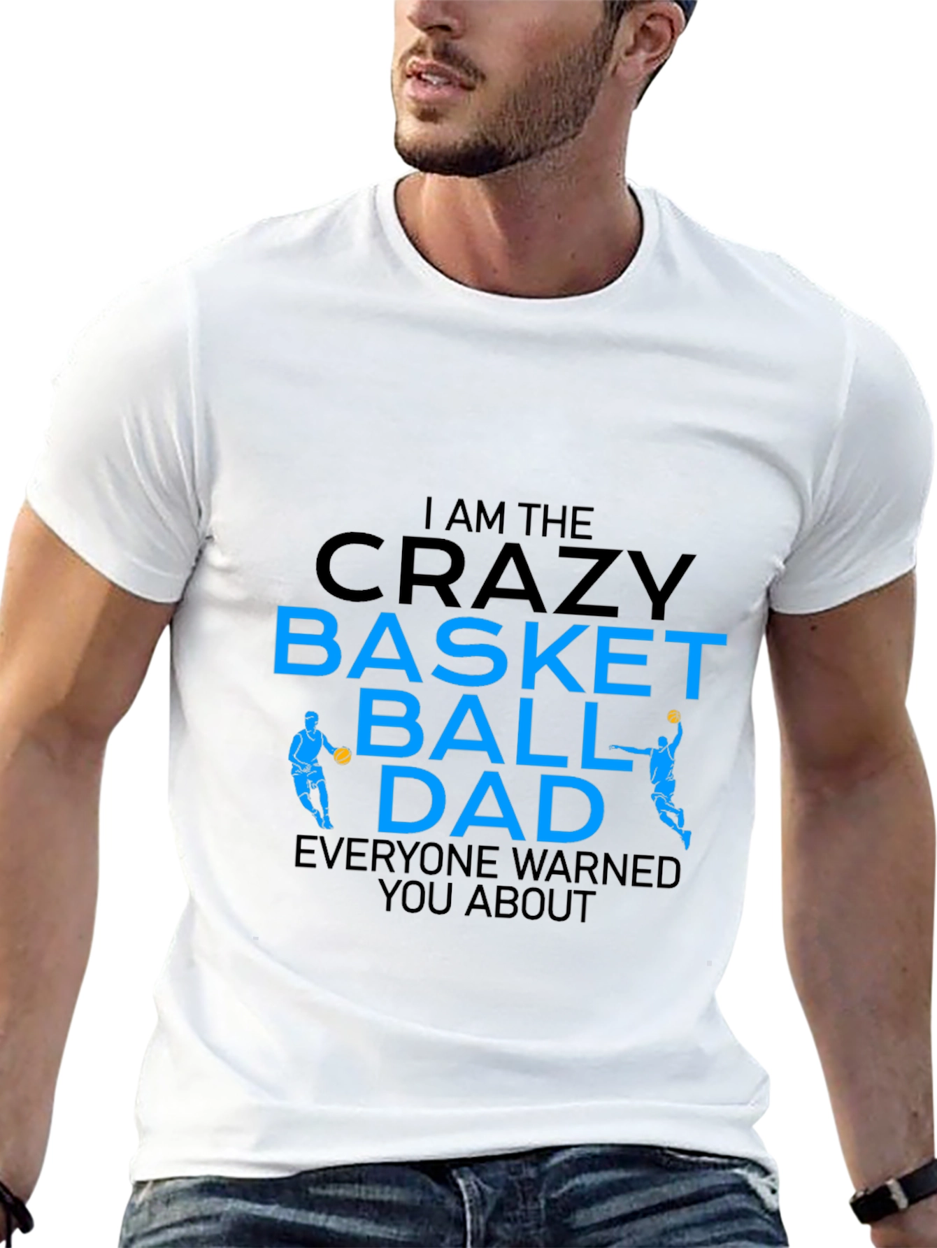 Crazy Basketball Dad Graphic T-Shirt