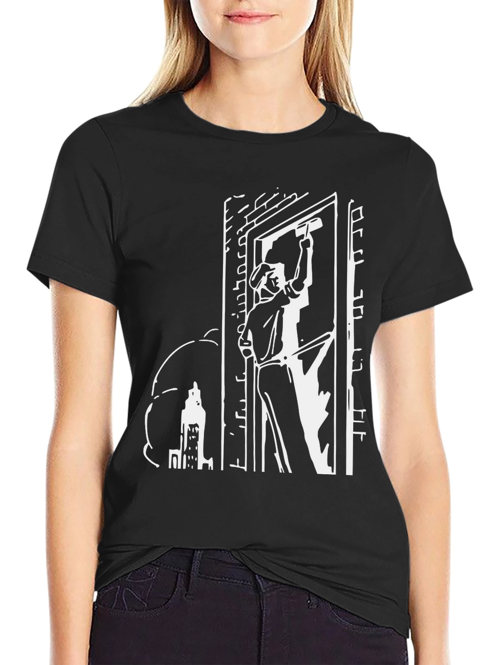 Retro Window Washer Graphic Tee