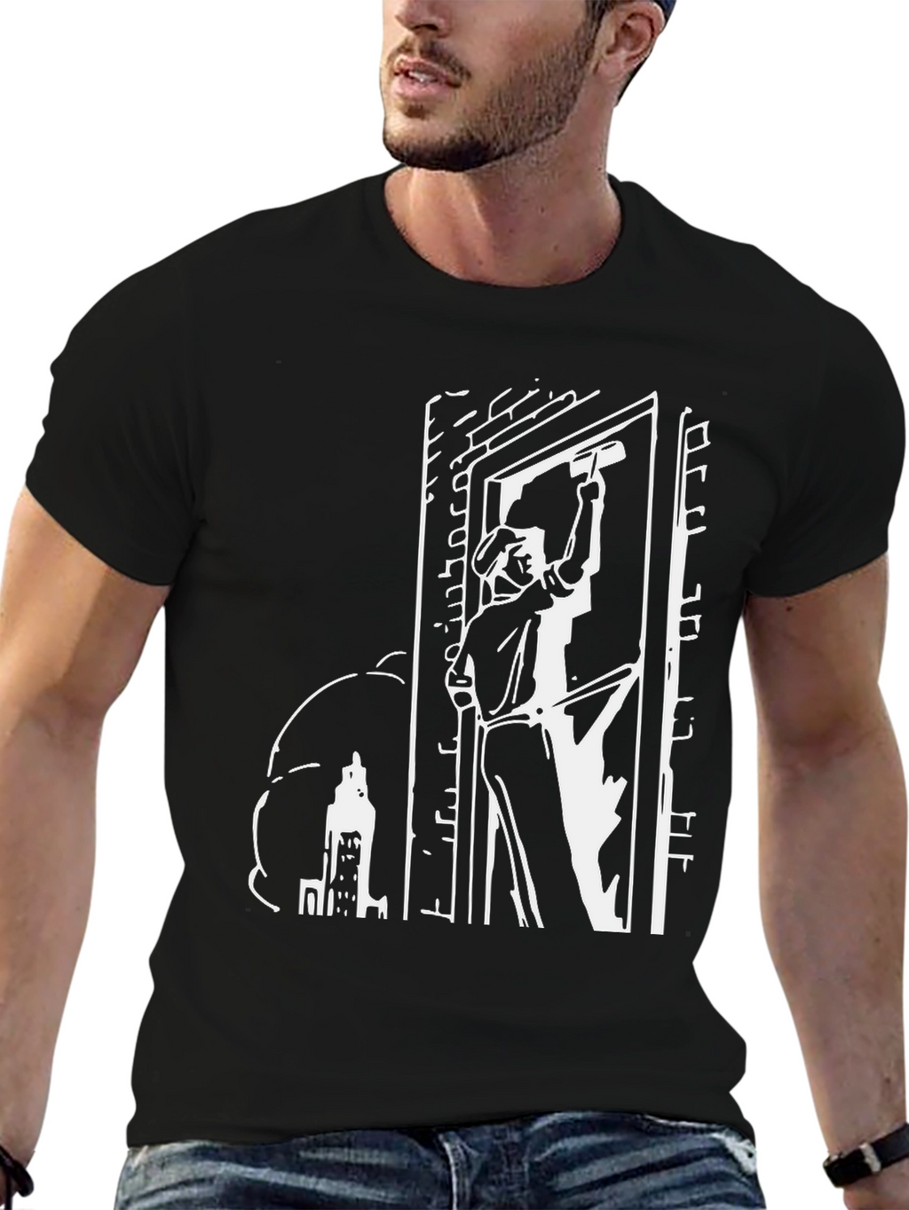 Retro Window Washer Graphic Tee