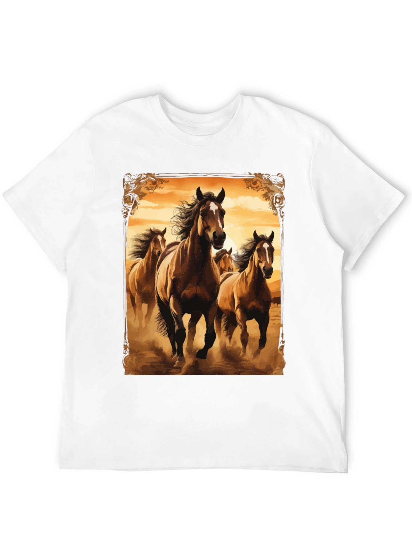Horse Herd Graphic Tee - Black T-Shirt