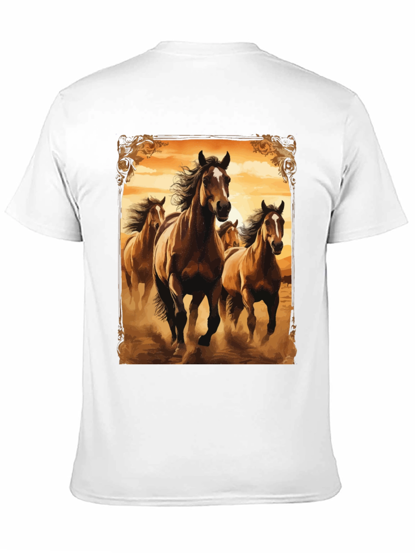 Horse Herd Graphic Tee - Black T-Shirt