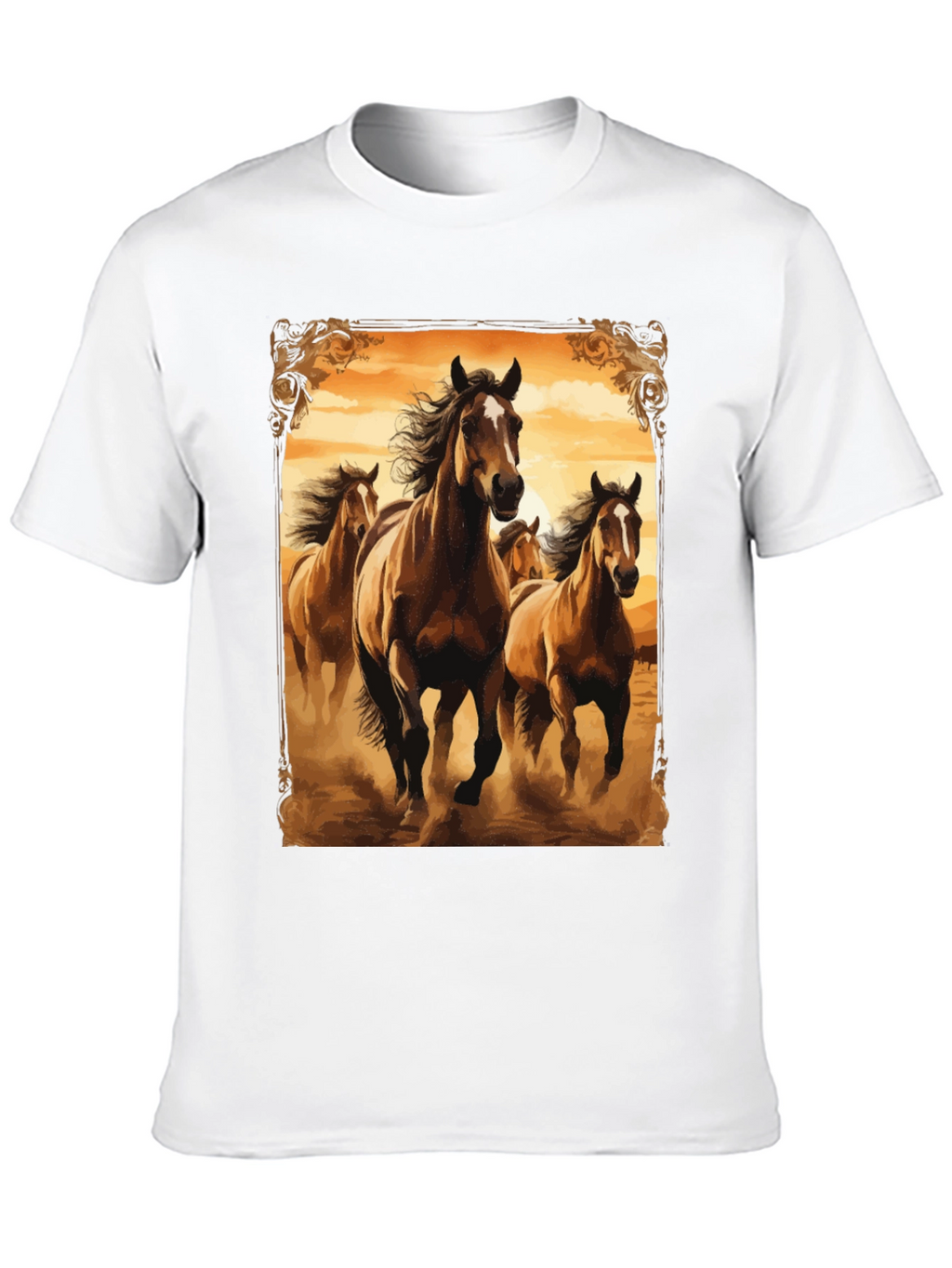 Horse Herd Graphic Tee - Black T-Shirt