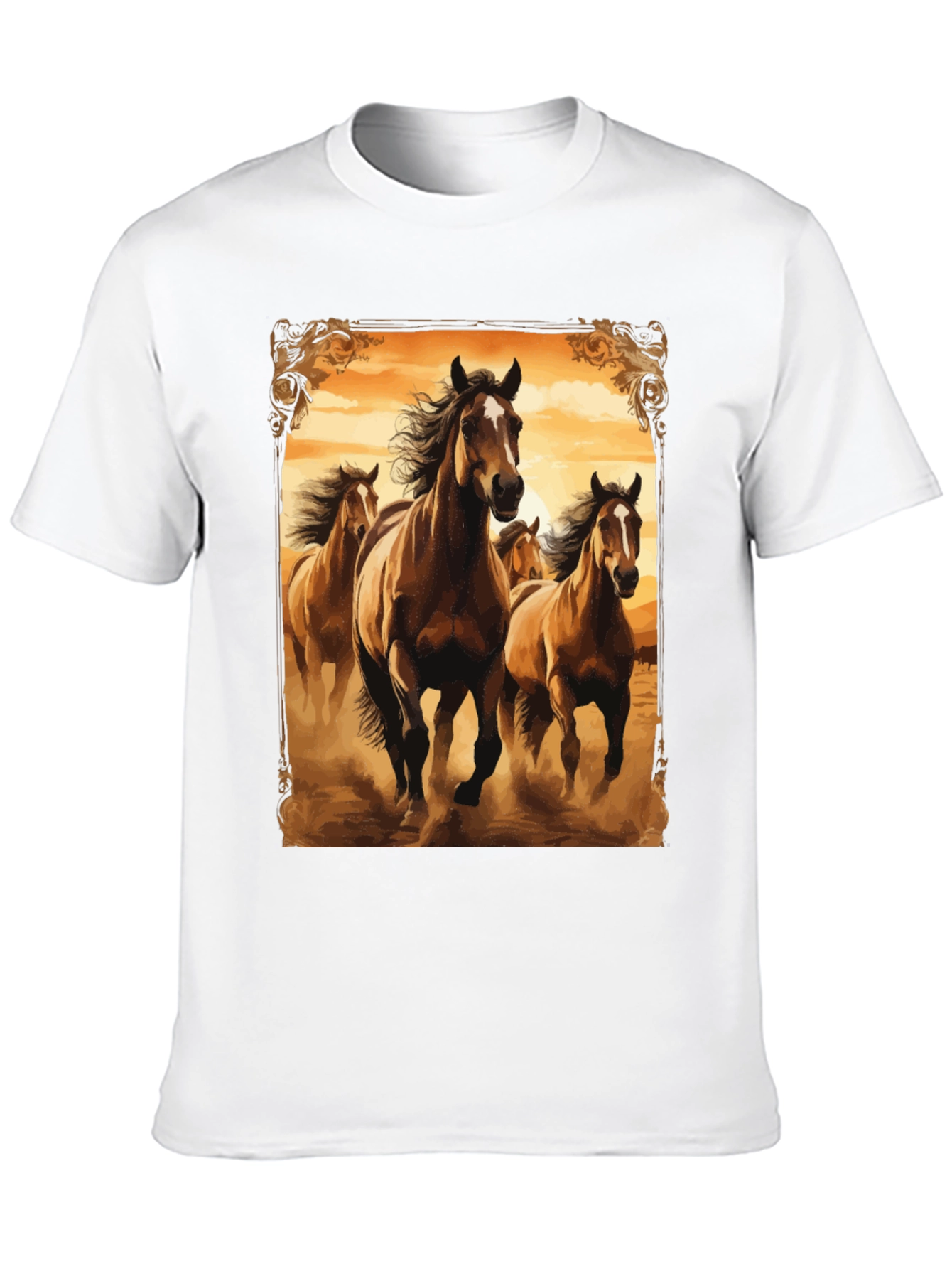 Horse Herd Graphic Tee - Black T-Shirt