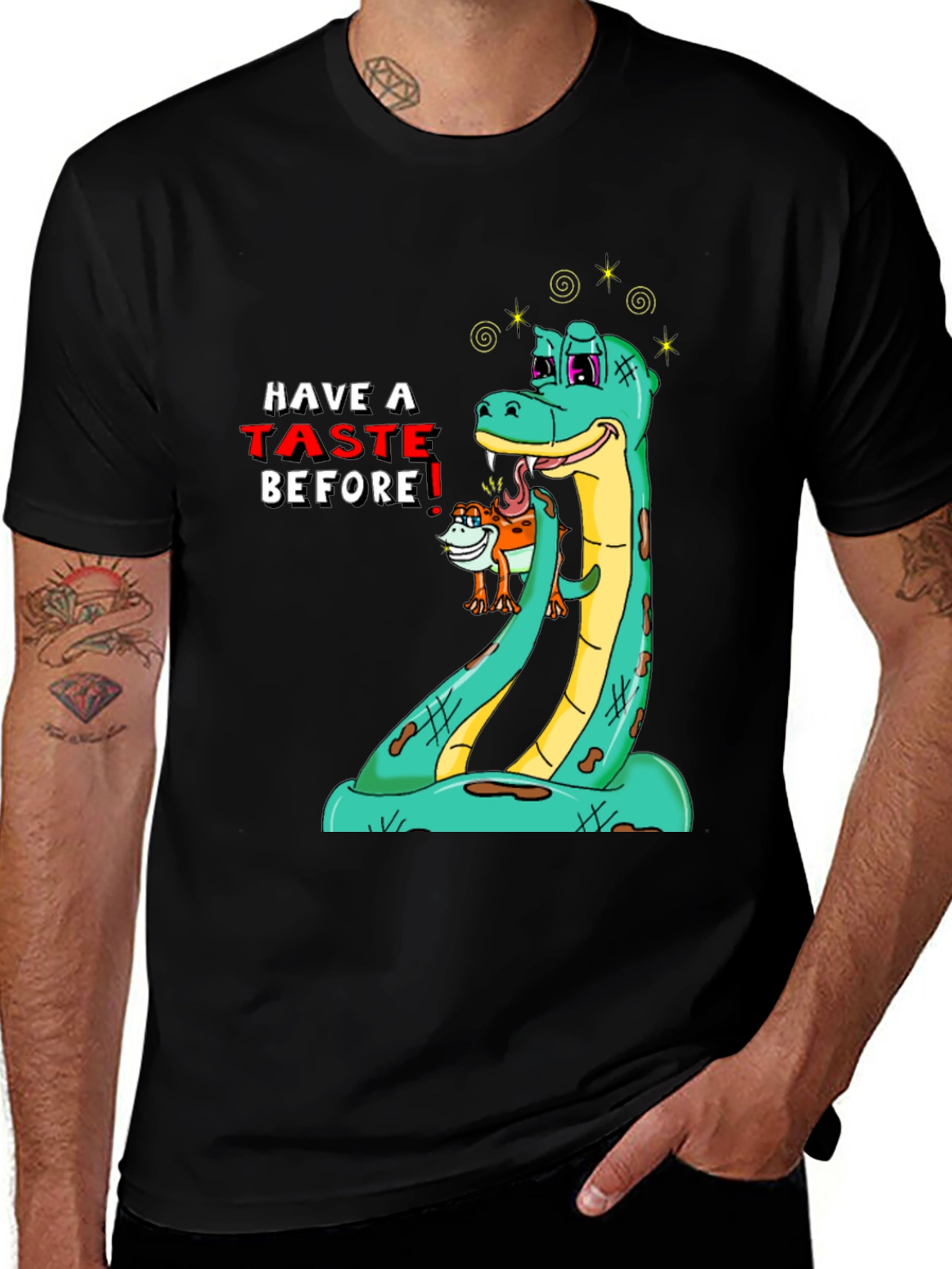 Funny Snake Tasting T-Shirt