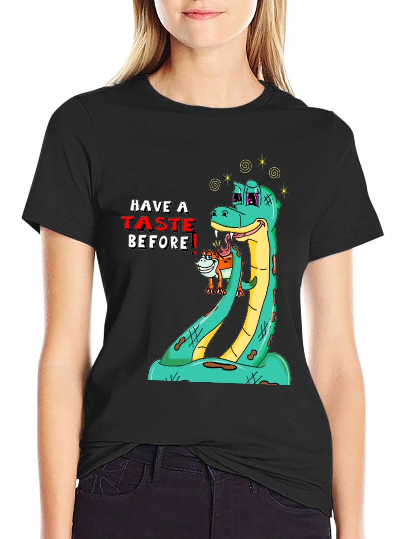 Funny Snake Tasting T-Shirt