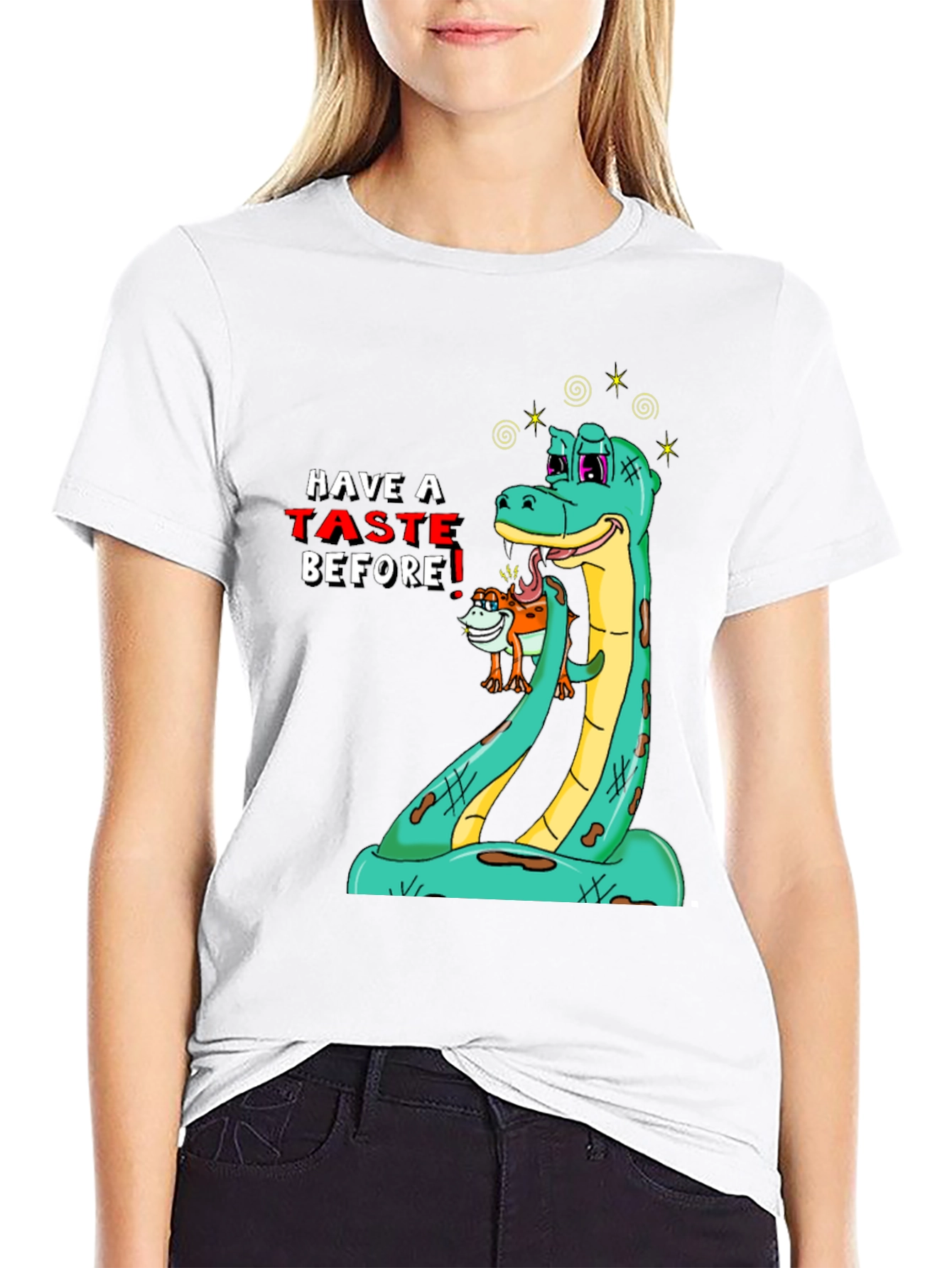Funny Snake Tasting T-Shirt