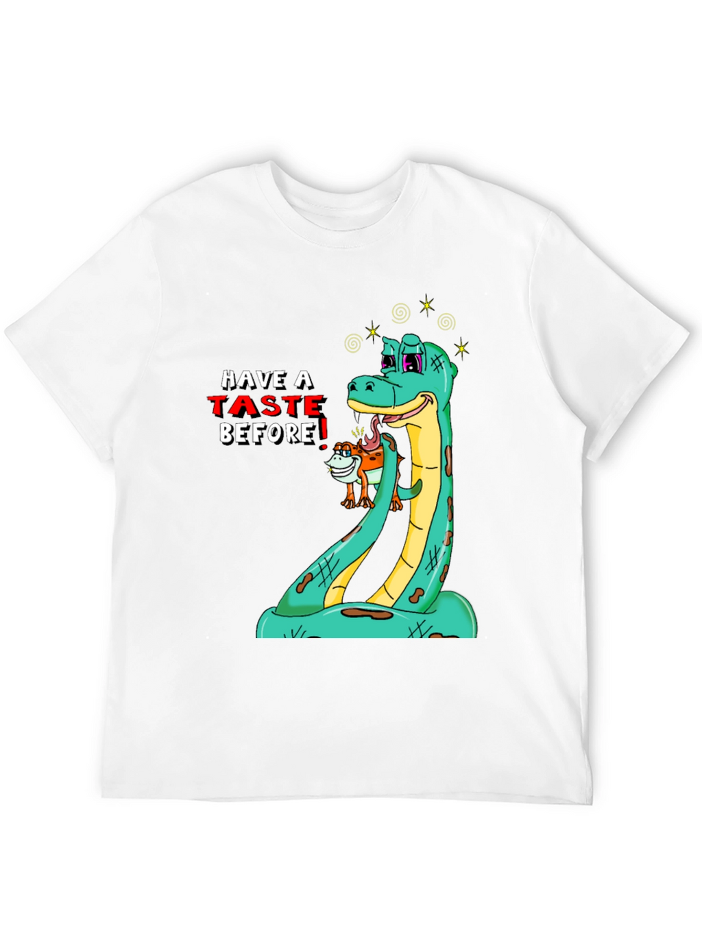 Funny Snake Tasting T-Shirt