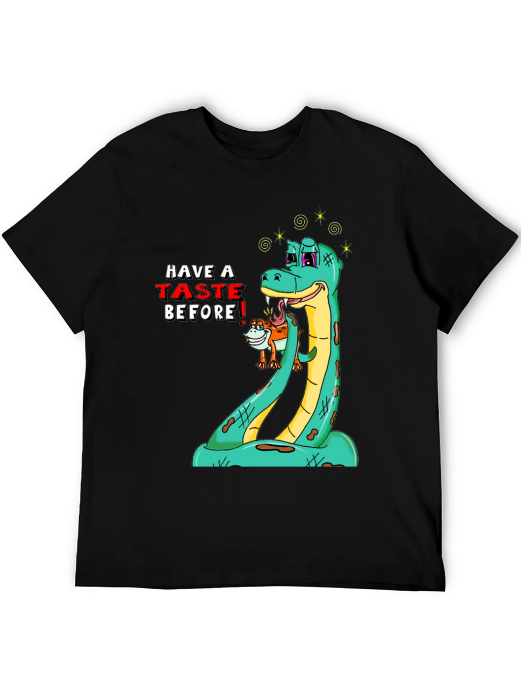 Funny Snake Tasting T-Shirt