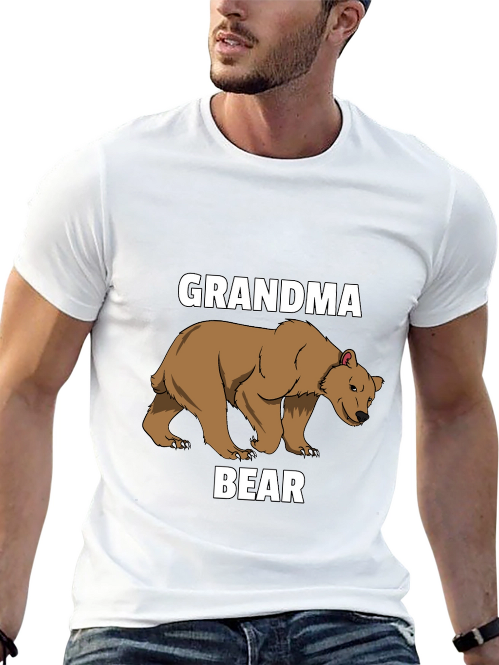 Grandma Bear T-Shirt - Cute Animal Graphic Tee