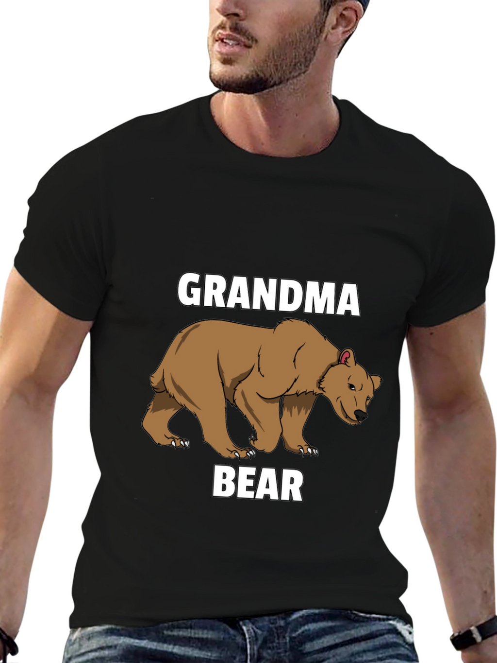 Grandma Bear T-Shirt - Cute Animal Graphic Tee