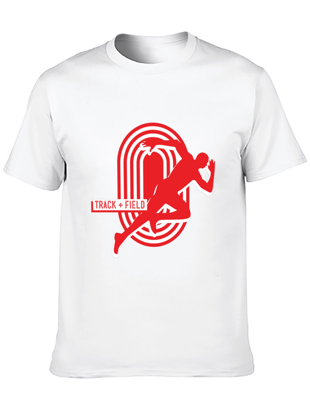 Track & Field Graphic Tee - Athletic Running Shirt