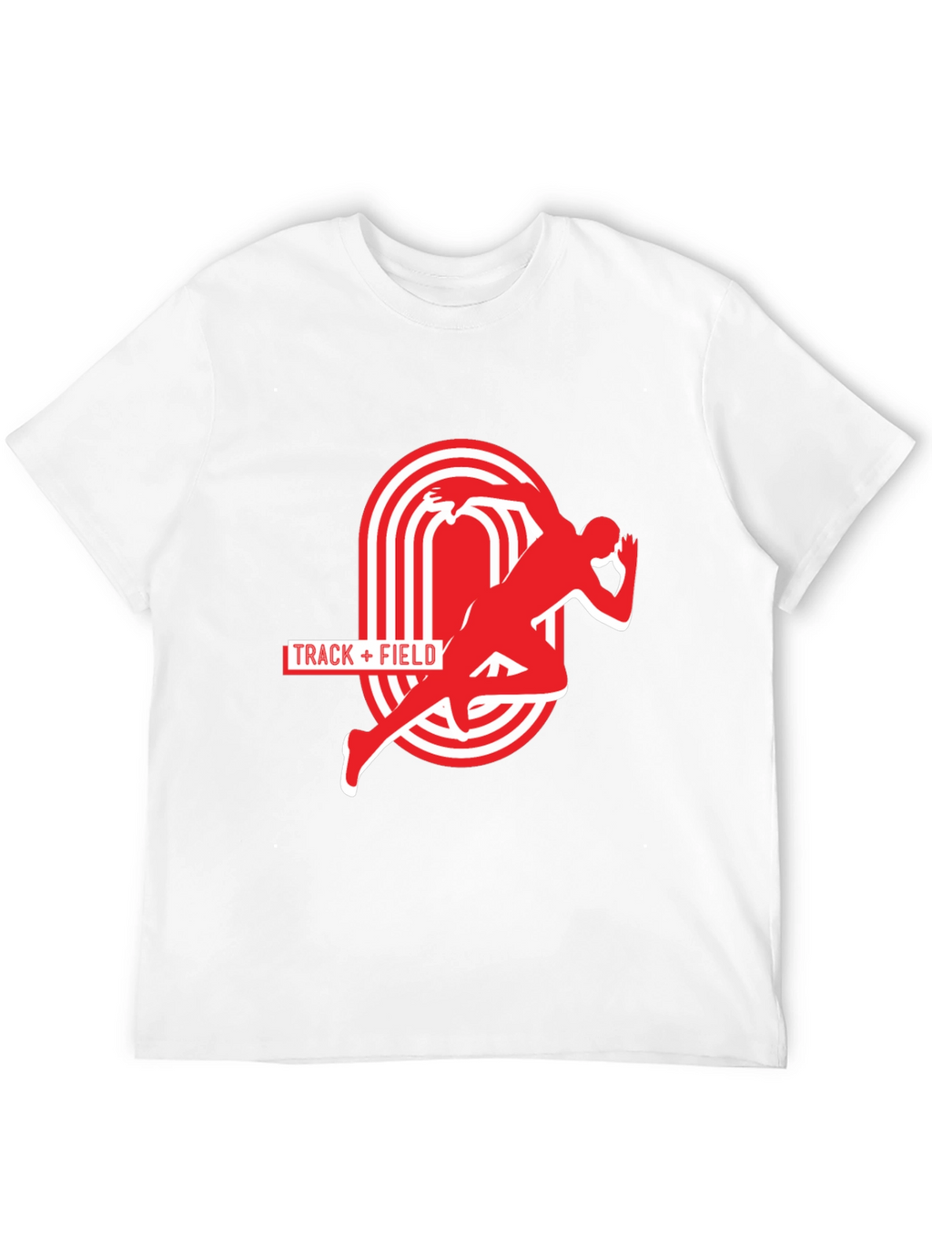 Track & Field Graphic Tee - Athletic Running Shirt
