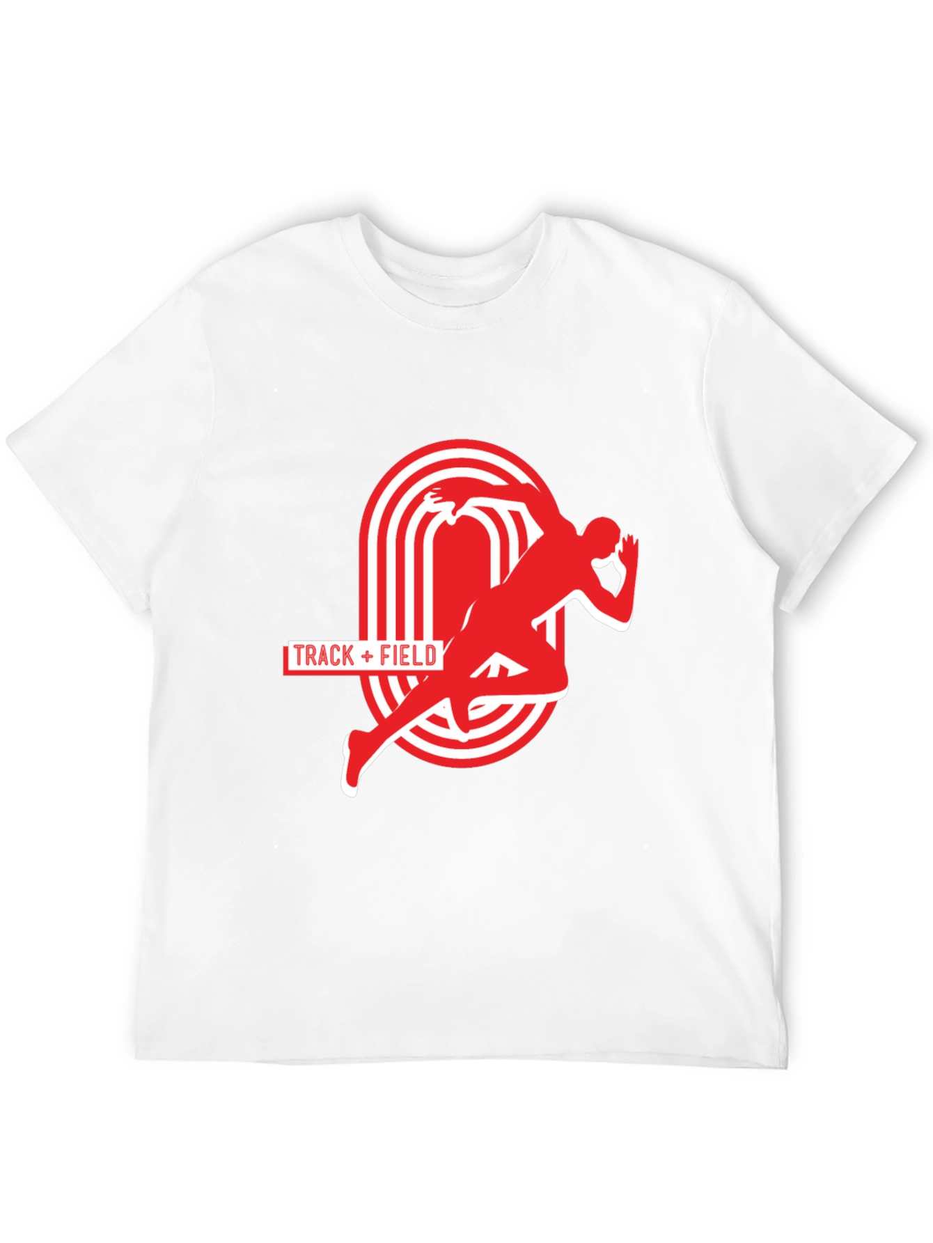 Track & Field Graphic Tee - Athletic Running Shirt