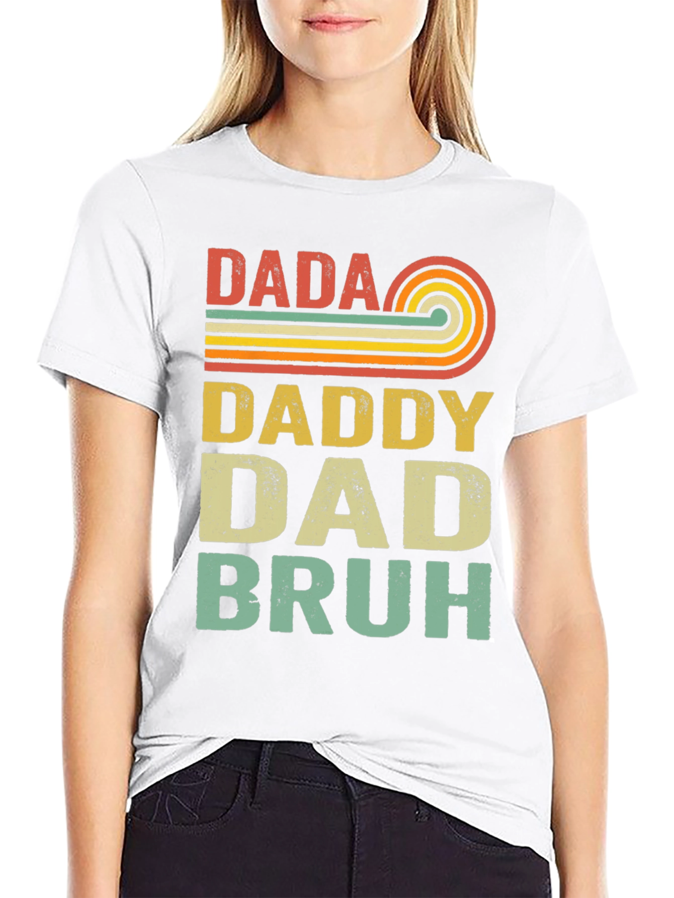 Retro Dada Daddy Dad Bruh T-Shirt