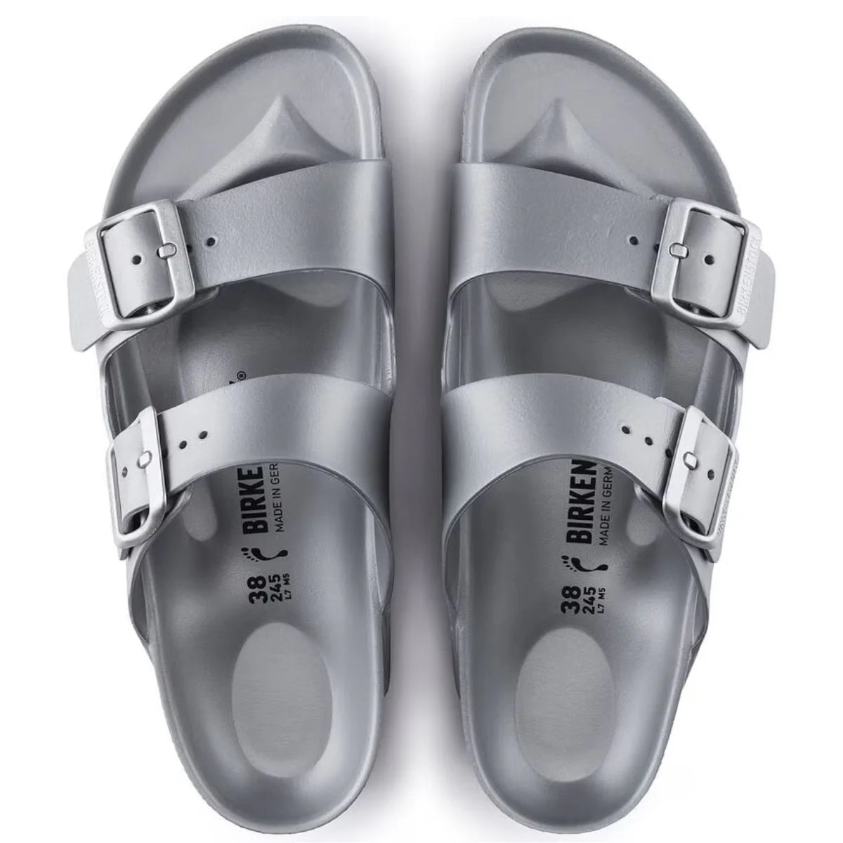 Birkenstock Women's Arizona EVA in Metallic Silver