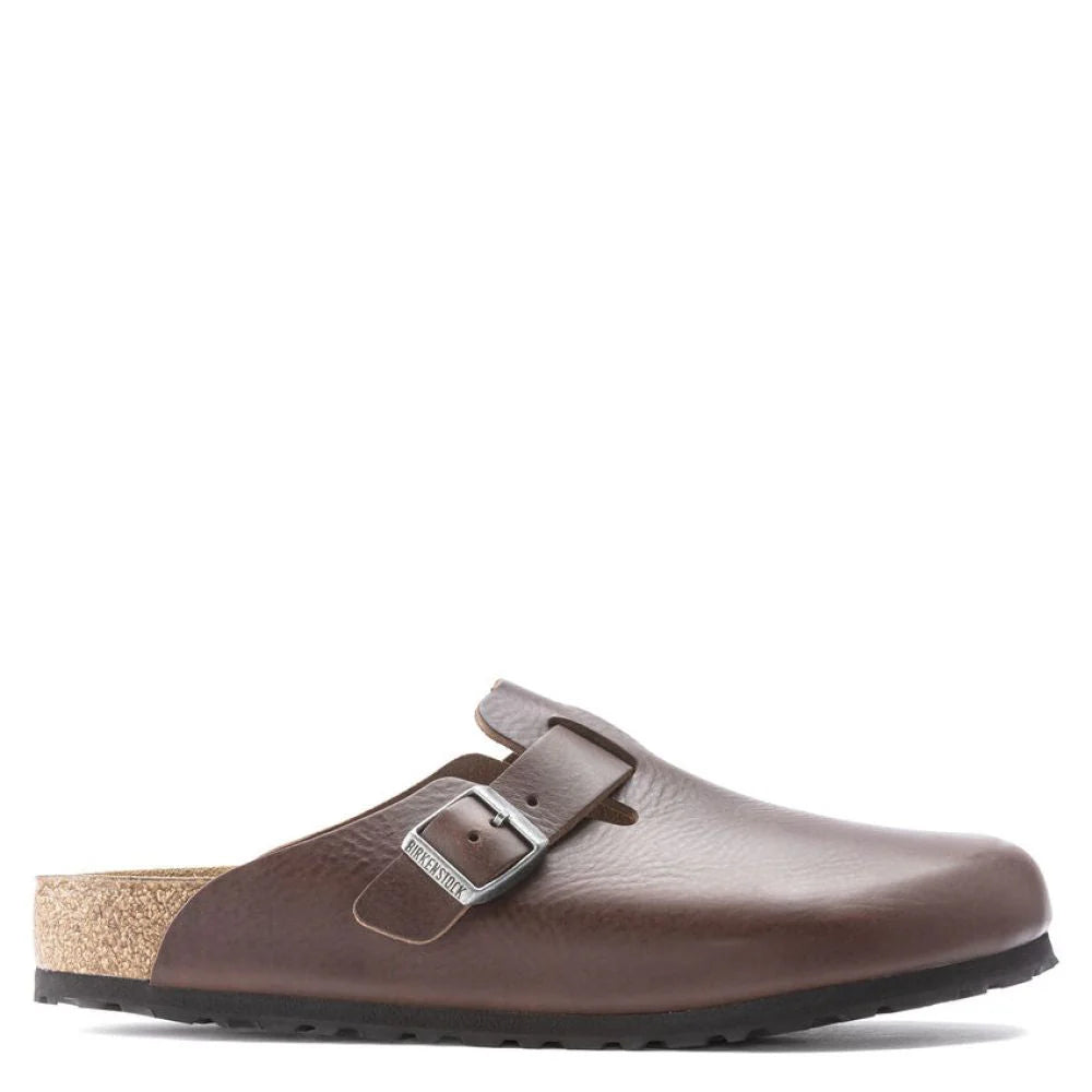 Birkenstock Men's Boston Grip Leather in Vintage Wood Roast