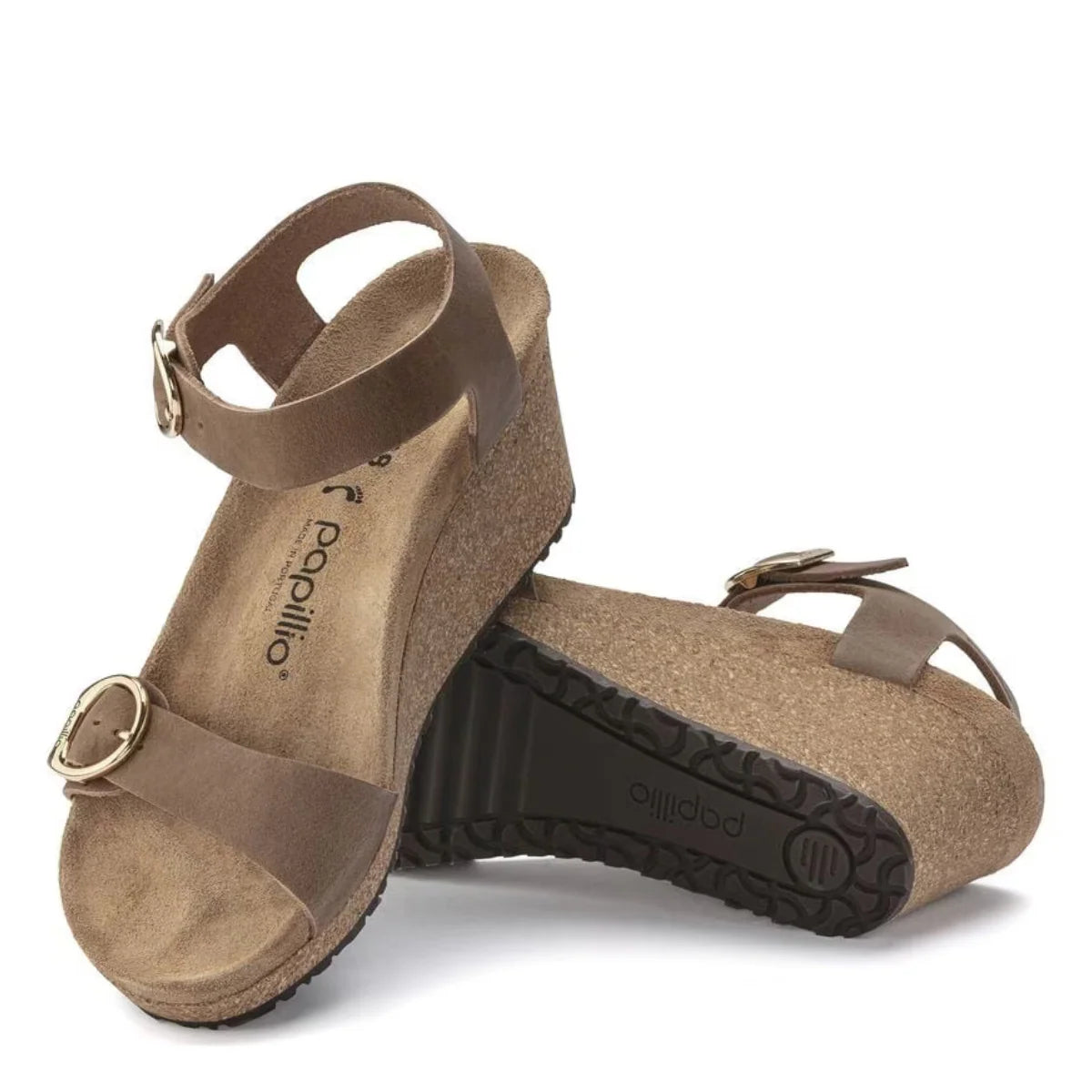 Birkenstock Women's Soley Ring-Buckle Oiled Leather in Cognac