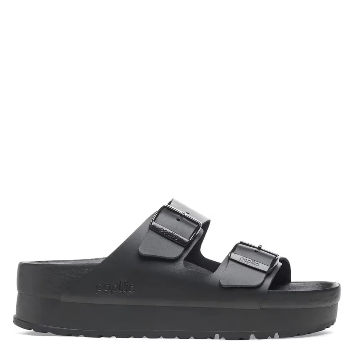 Birkenstock Women's Arizona Flex Platform Leather in Black