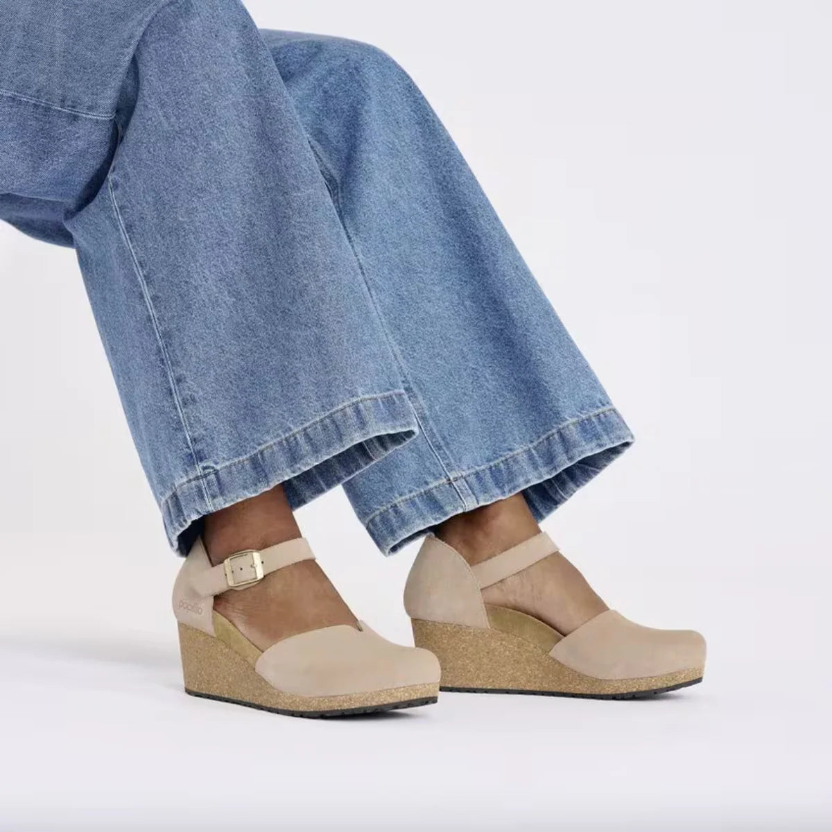 Birkenstock Mary Suede Leather in Warm Sand