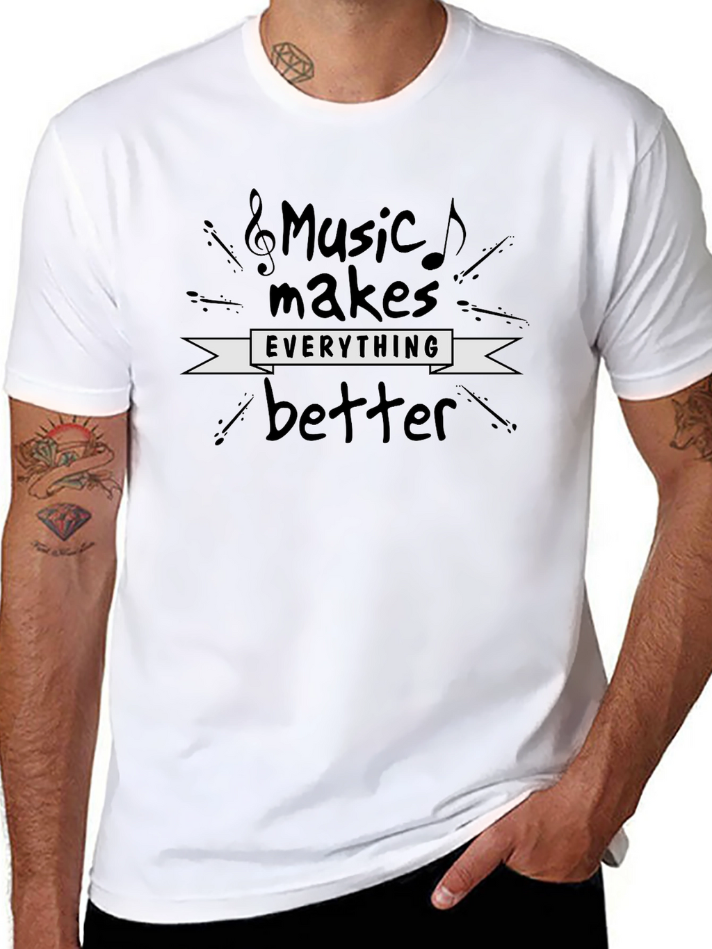 Music Makes Everything Better - Graphic Tee