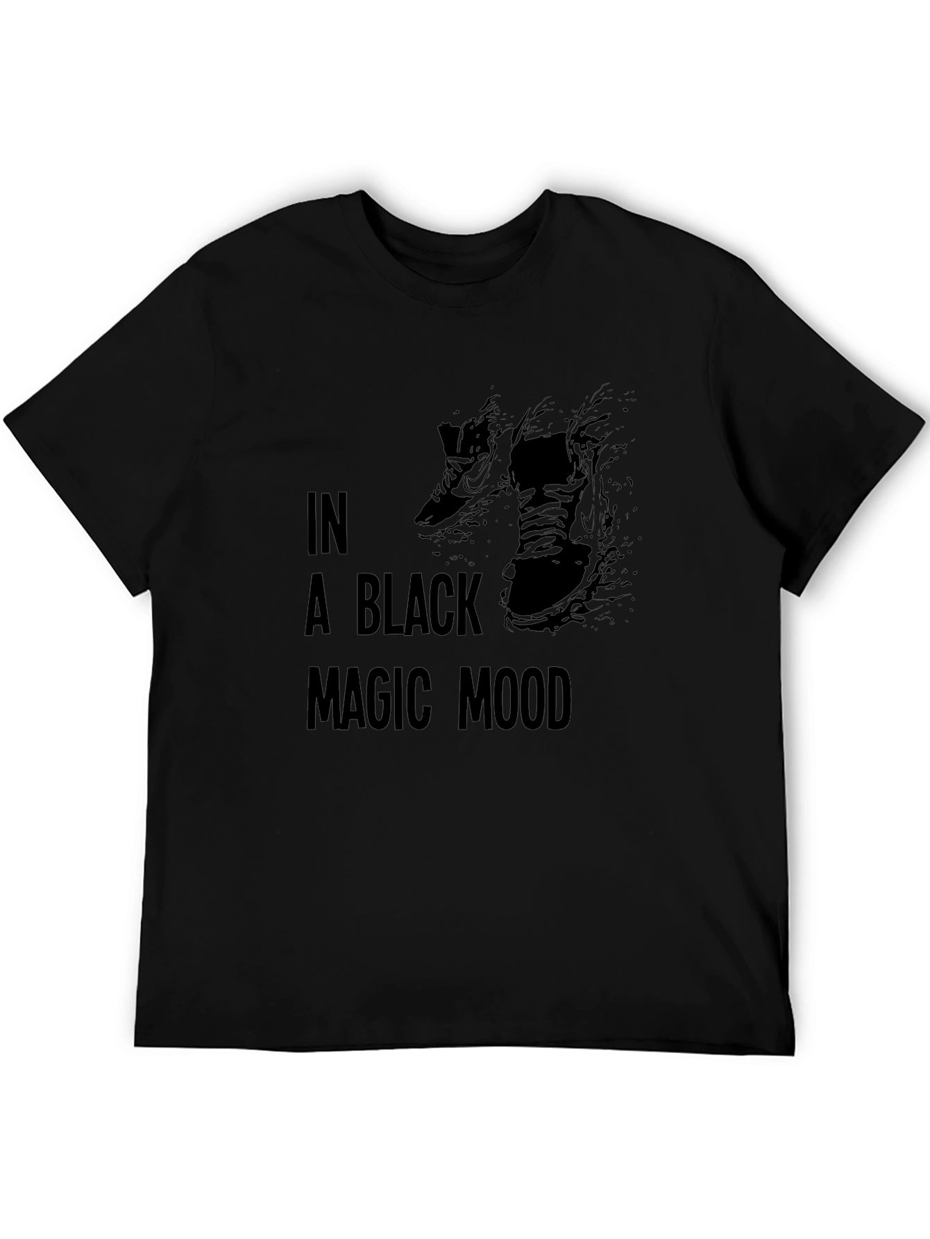 Black Magic Mood Graphic Tee - Soft Cotton Comfort